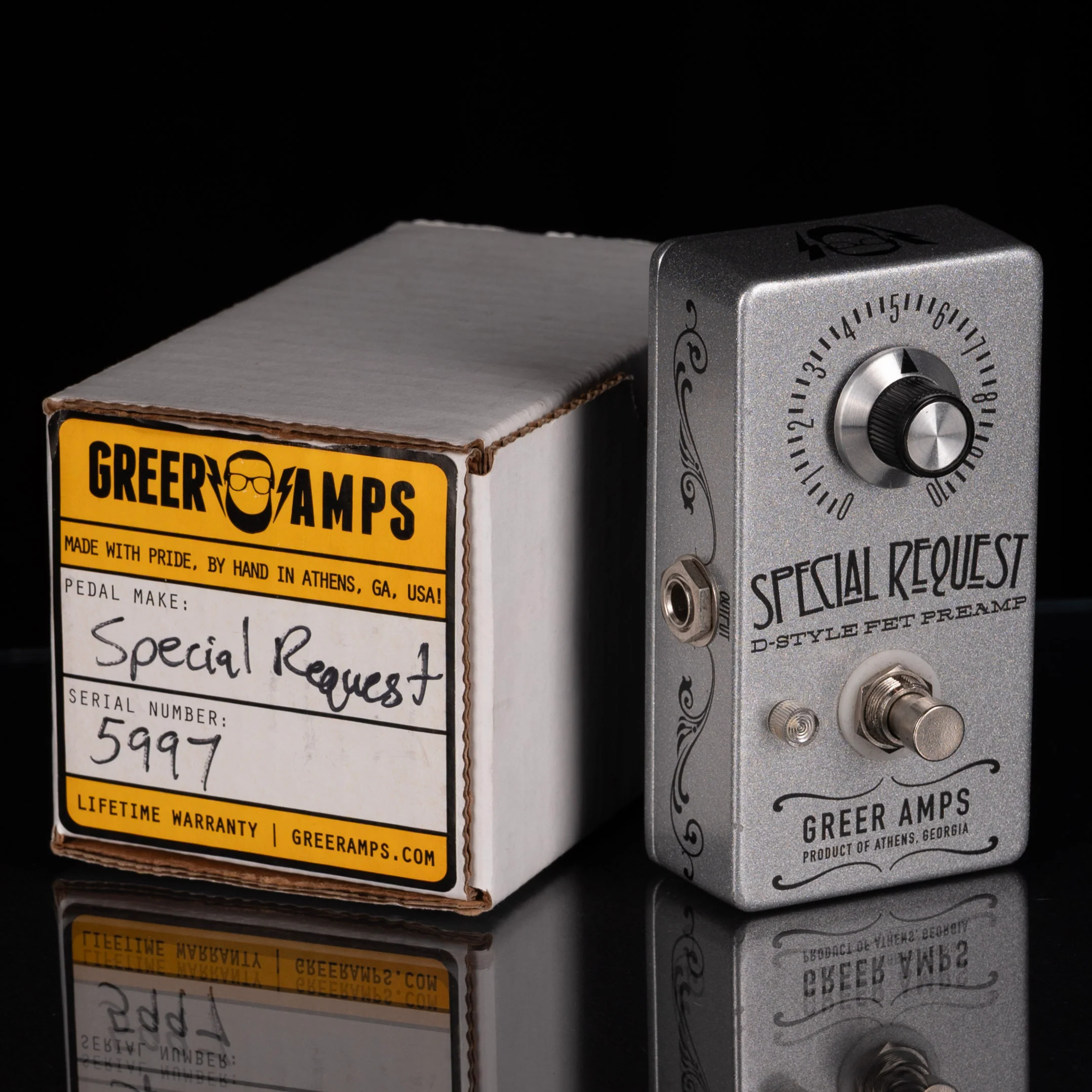 Used Greer Amps Special Request Preamp Overdrive/Boost Pedal With Box