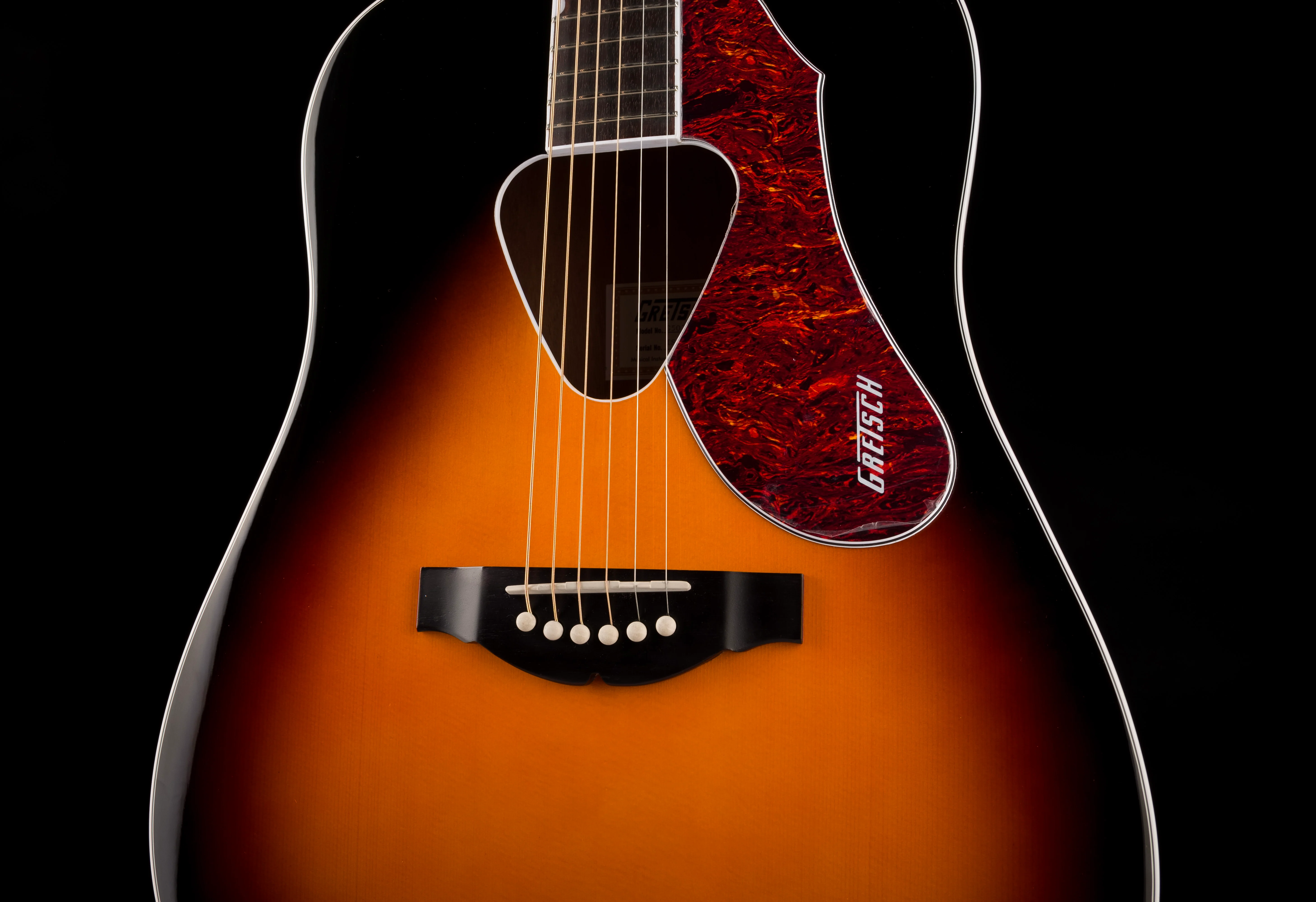 Used Gretsch G5024E Rancher Dreadnought Sunburst Acoustic Electric Guitar - Image 6