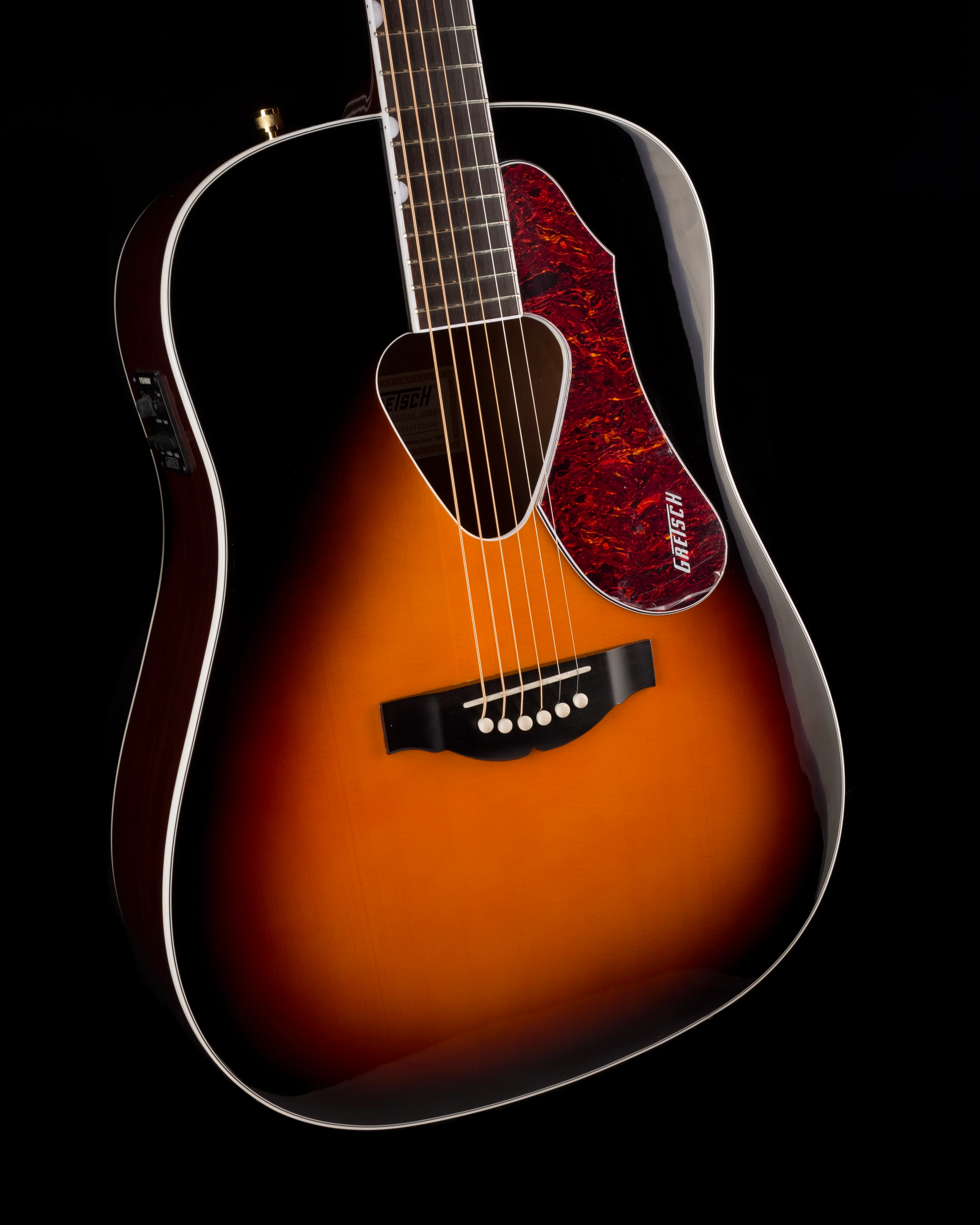 Used Gretsch G5024E Rancher Dreadnought Sunburst Acoustic Electric Guitar - Image 7