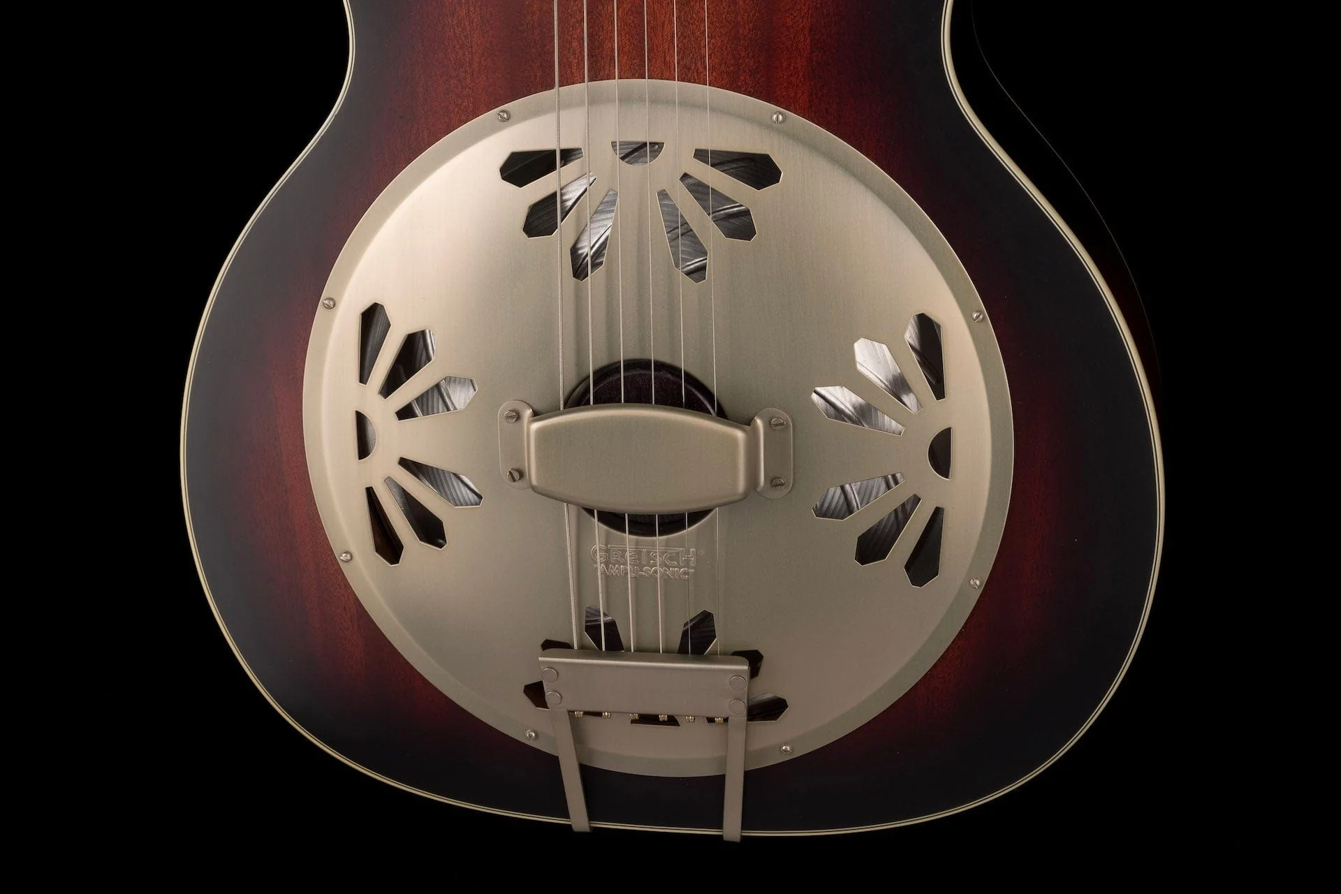 Used Gretsch G9241 Alligator Acoustic-Electric Resonator 2-Tone Sunburst with Case - Image 4