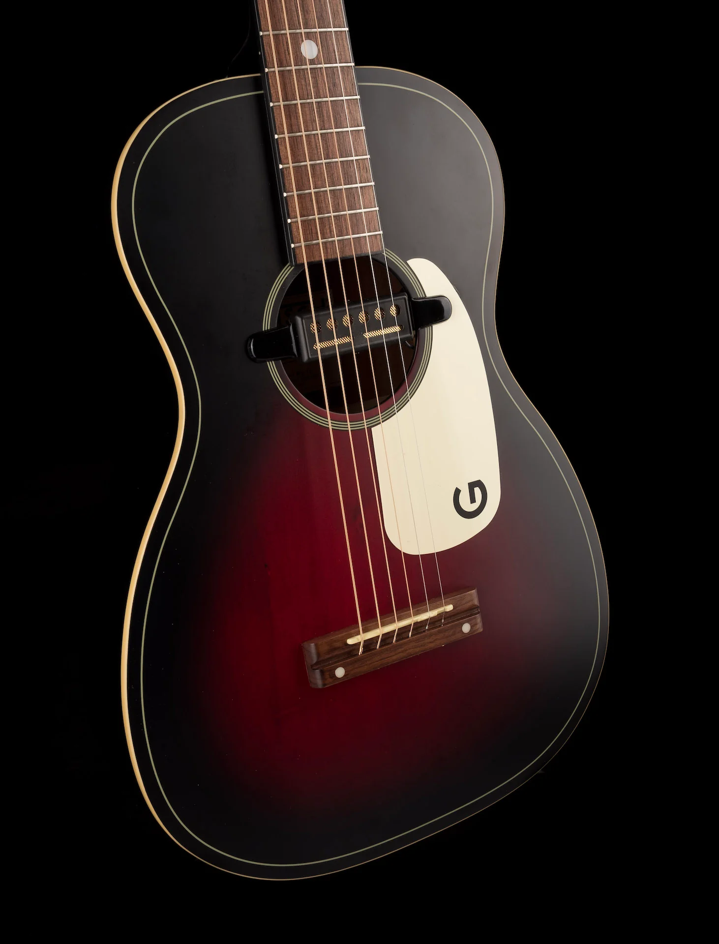 Used Gretsch G9500 Jim Dandy Flat Acoustic 2-Color Sunburst With Gold Foil Pickup With Gig Bag - Image 8