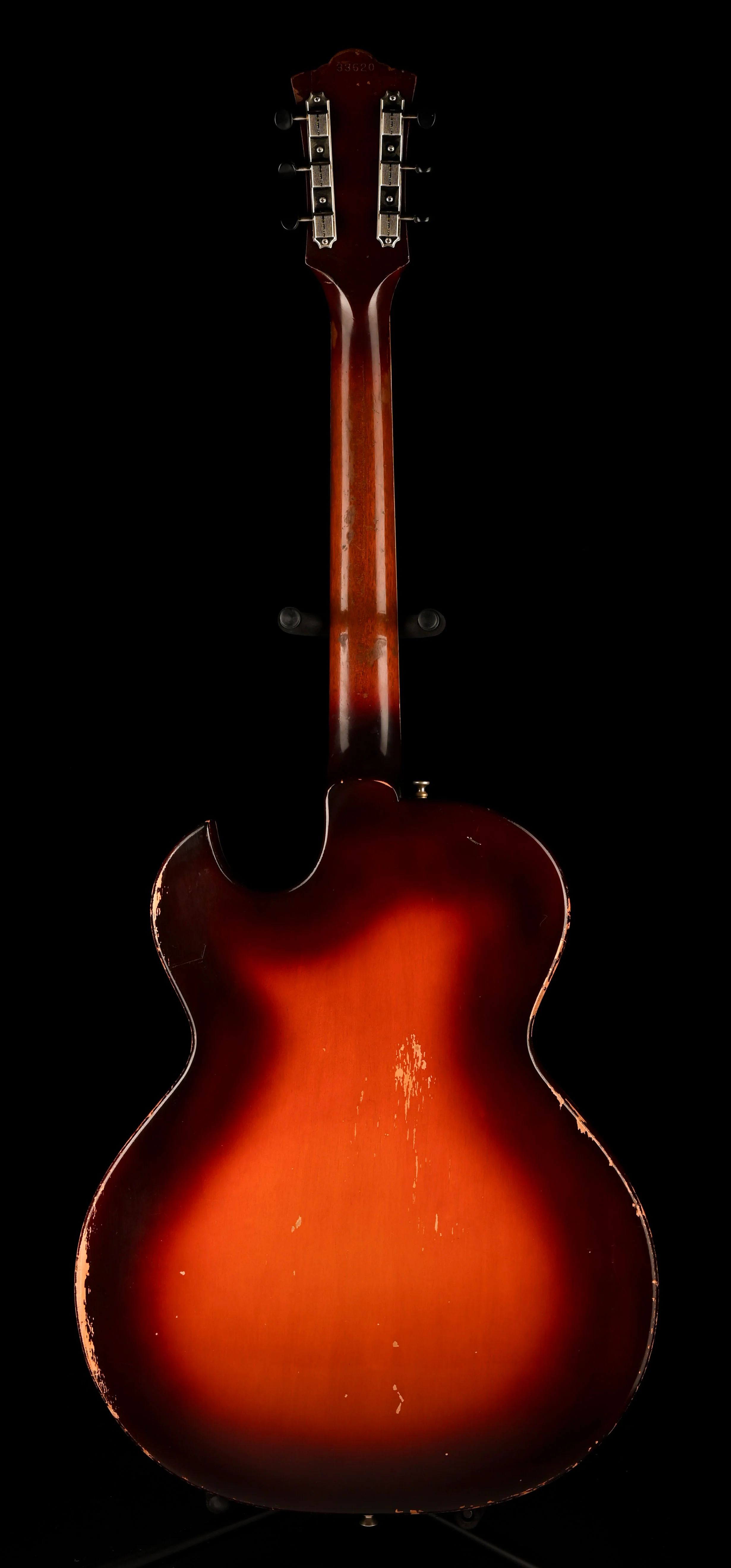 Vintage 1964 Guild T-100 Tri-Color Sunburst With Case - Image 15