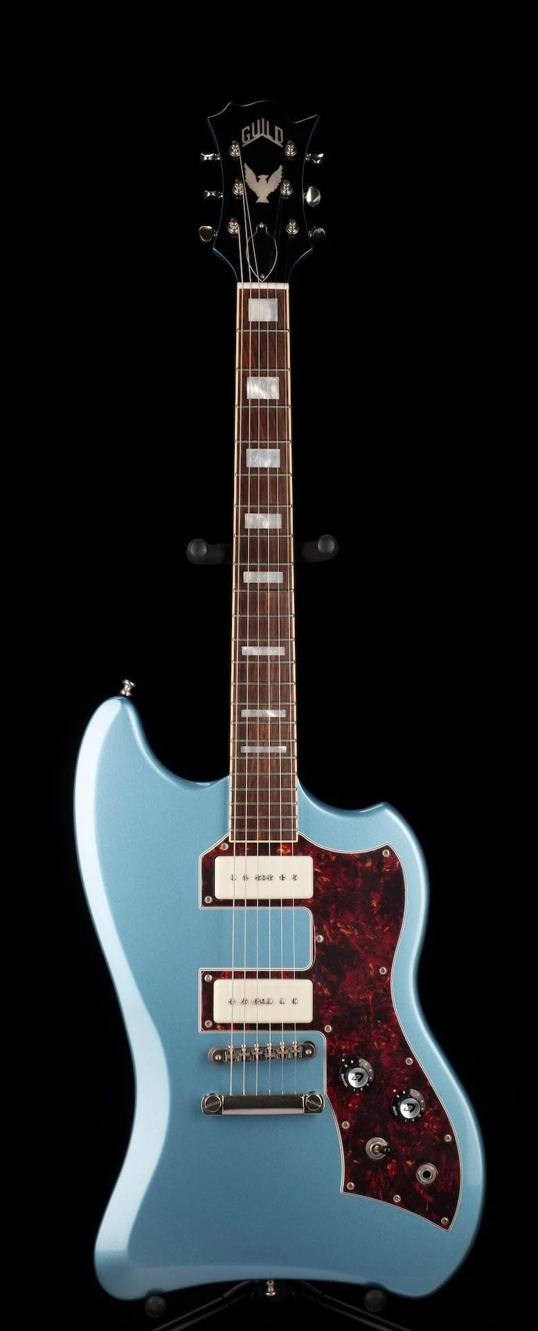 Used Guild T-Bird ST P90 Pelham Blue with Gig Bag - Image 2