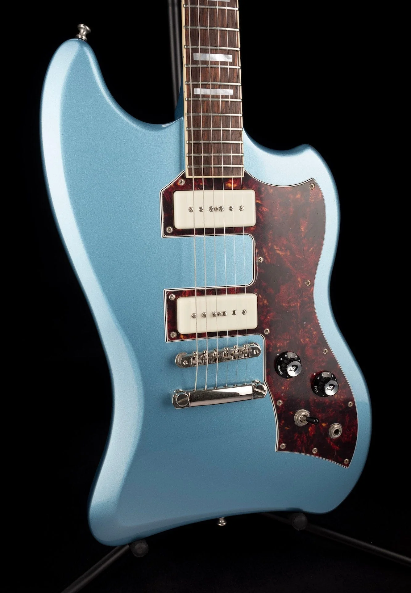 Used Guild T-Bird ST P90 Pelham Blue with Gig Bag - Image 9