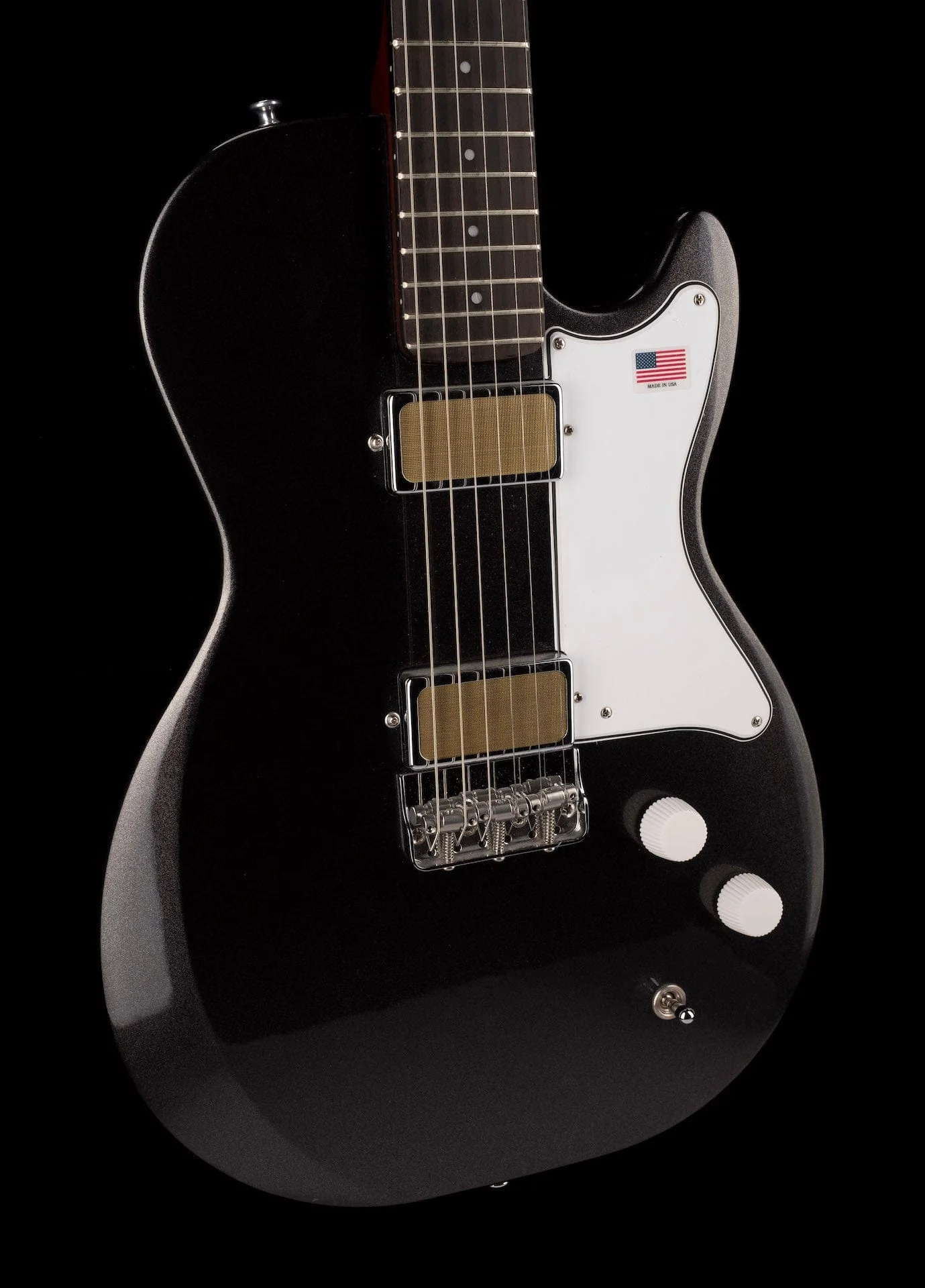Used Harmony Jupiter Space Black Electric Guitar With Mono Soft Case - Image 9
