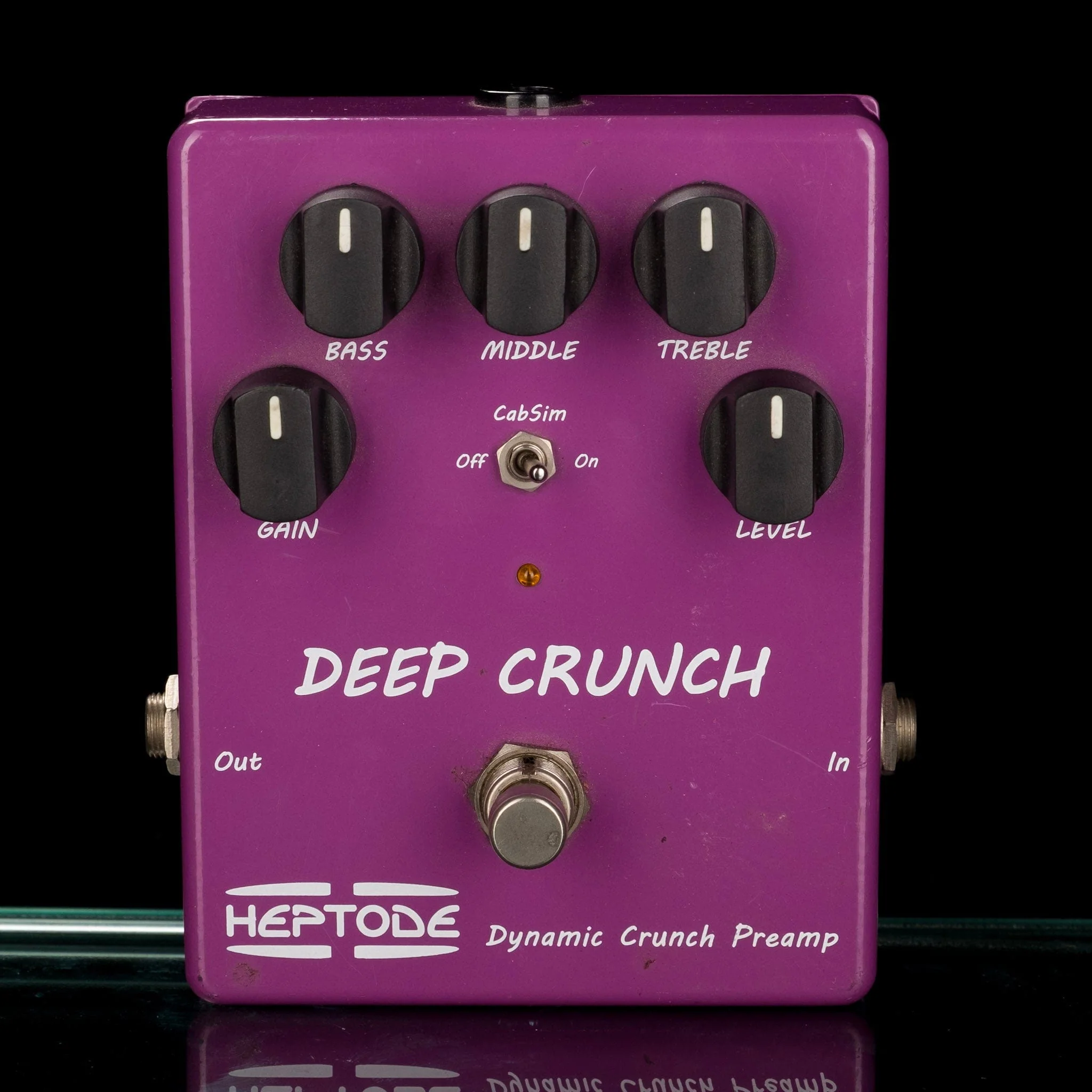 Used Heptode Deep Crunch Dynamic Crunch Preamp Guitar Effect Pedal