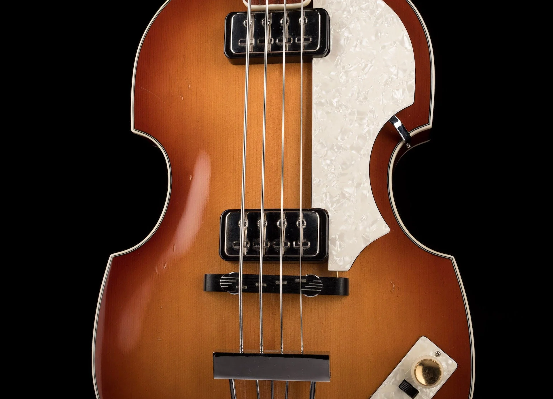 Used Hofner Contemporary HCT-500/1 Violin Bass Sunburst with Case - Image 6