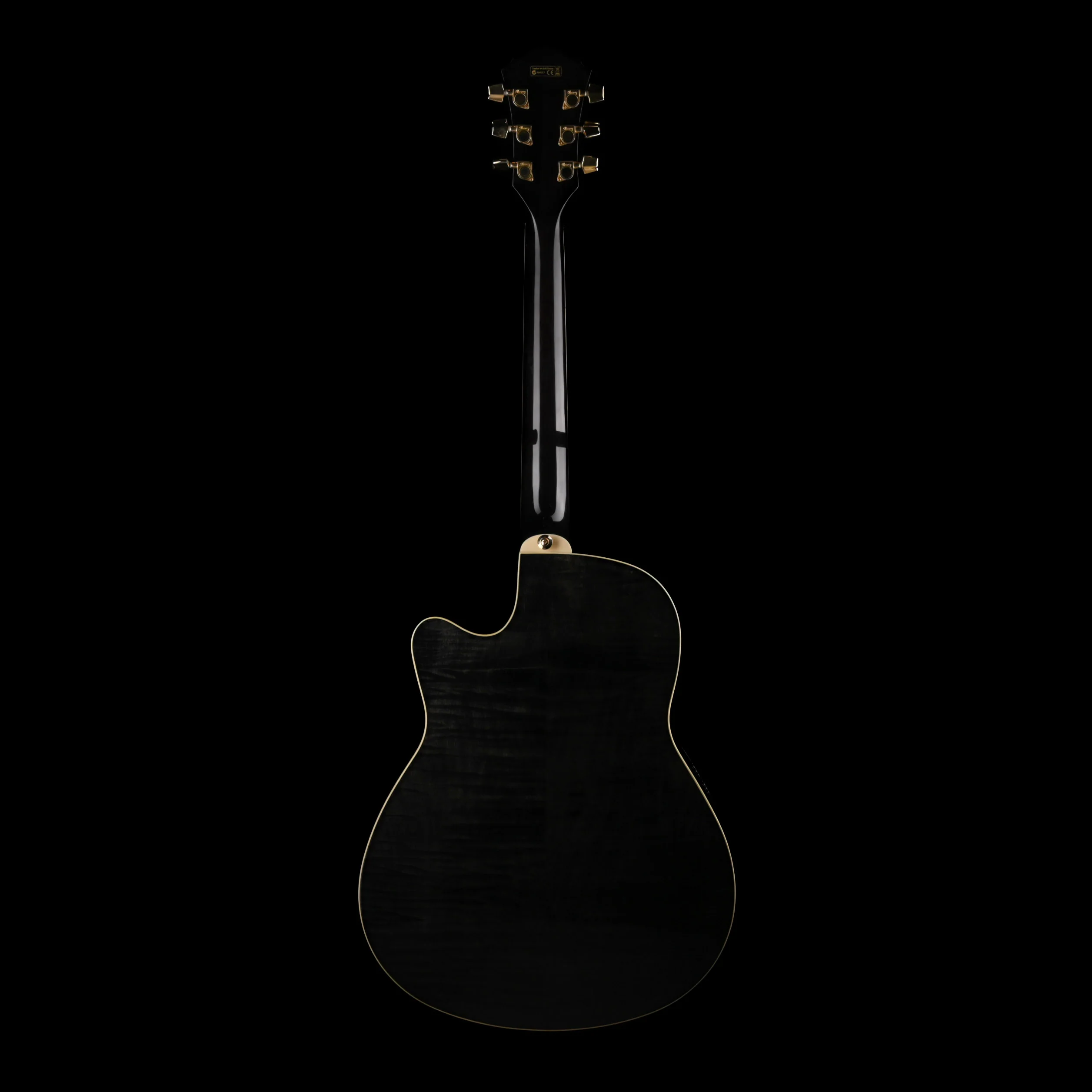 Used Ibanez AEF30E Trans Black Acoustic Electric Guitar with HSC - Image 10