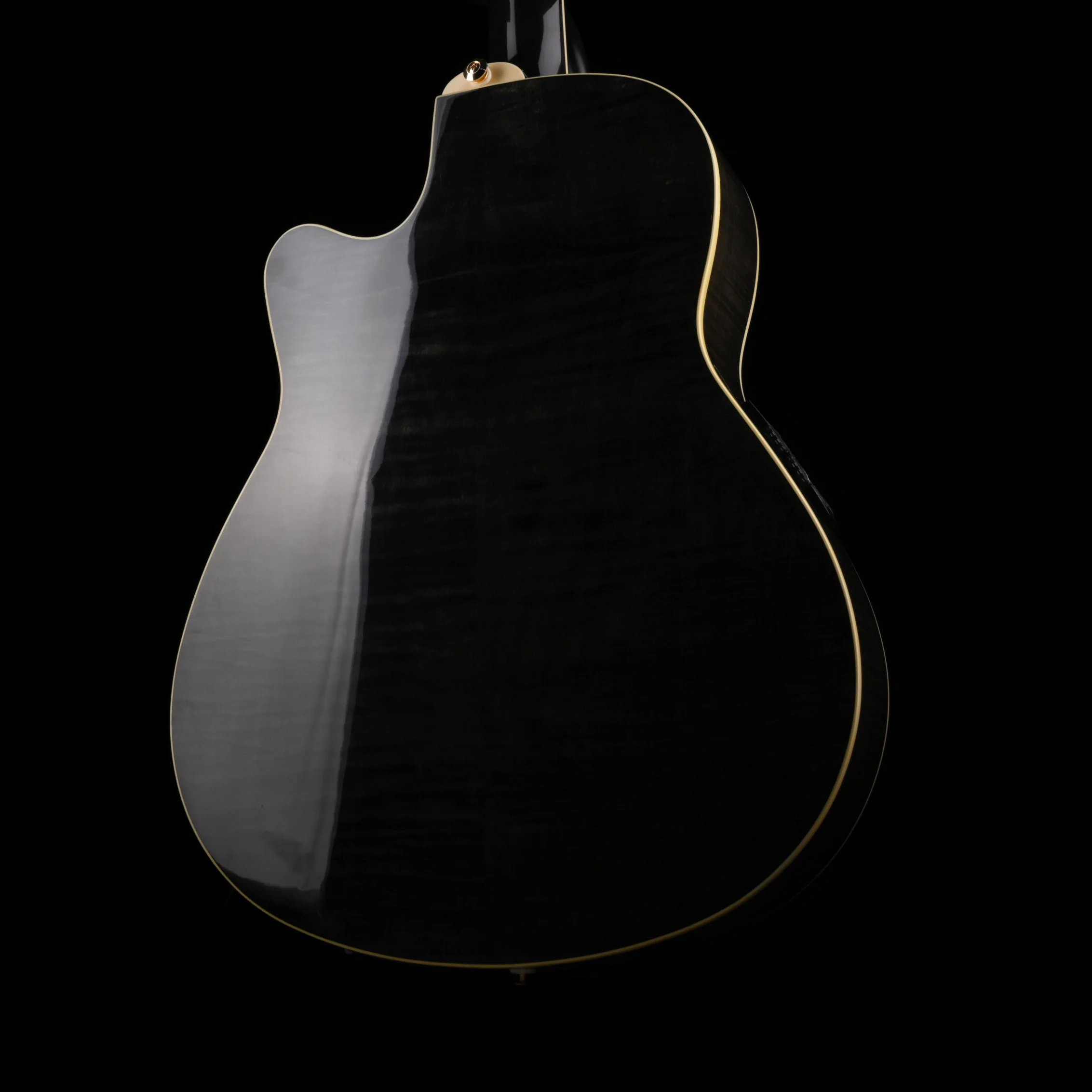 Used Ibanez AEF30E Trans Black Acoustic Electric Guitar with HSC - Image 11