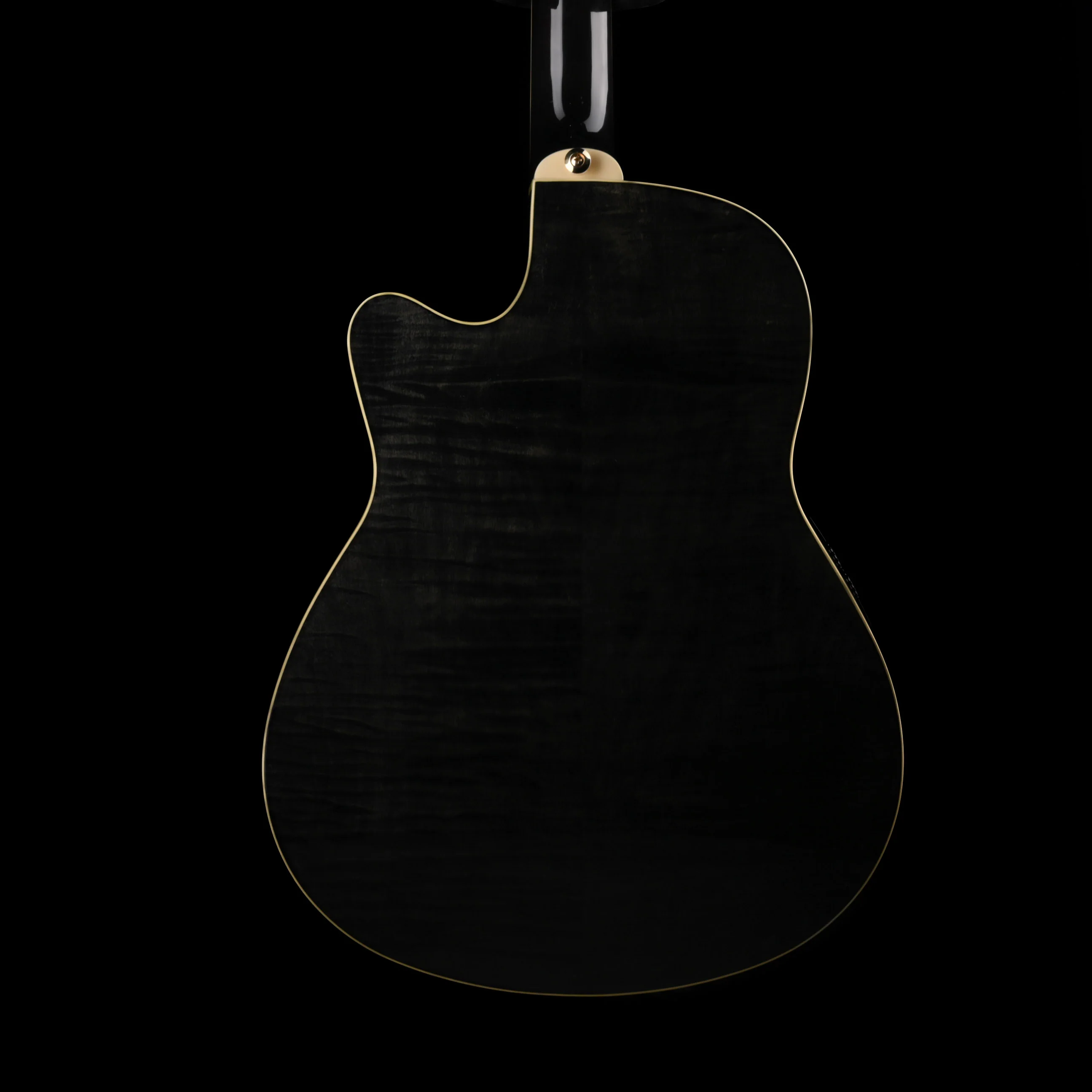 Used Ibanez AEF30E Trans Black Acoustic Electric Guitar with HSC - Image 9