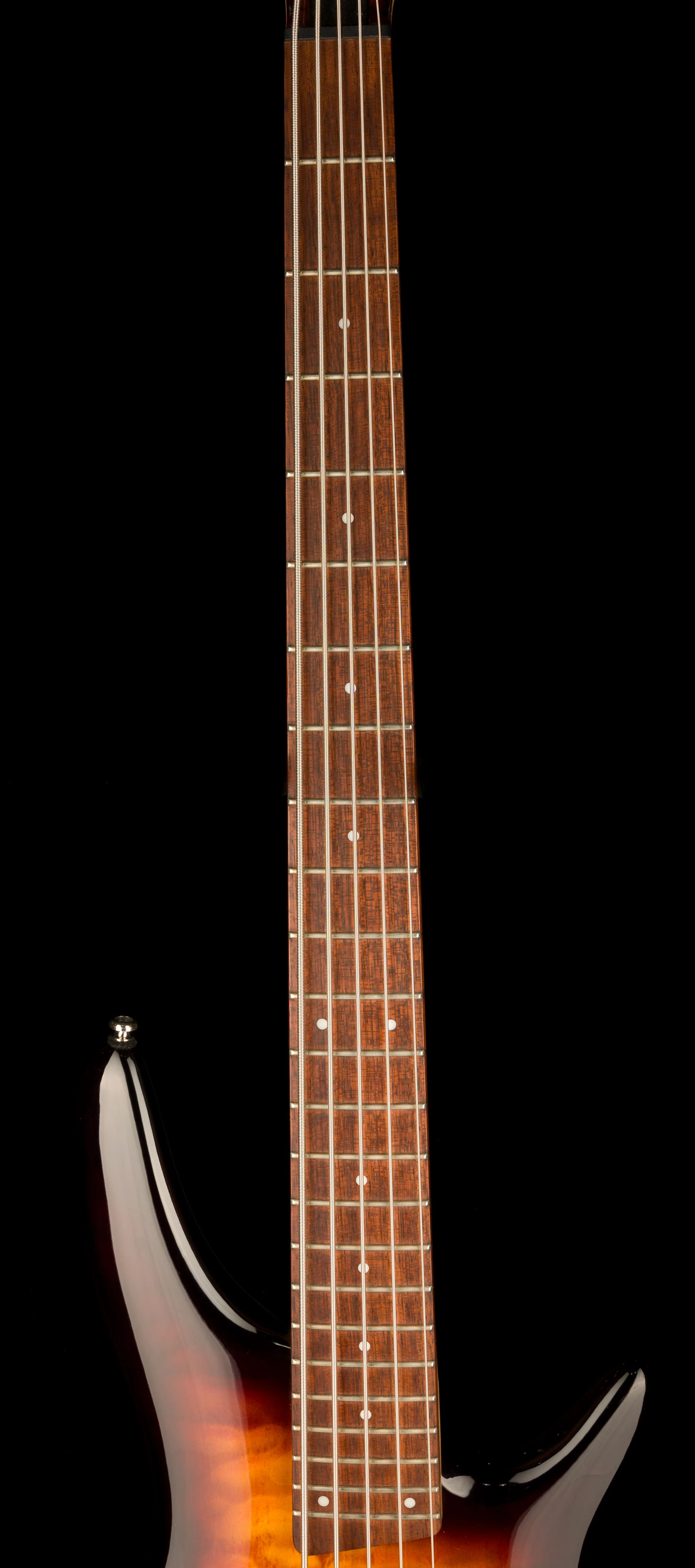 Used Ibanez SR405EQM SR Standard 5-String Bass Quilted Maple Dragon Eye Burst - Image 11