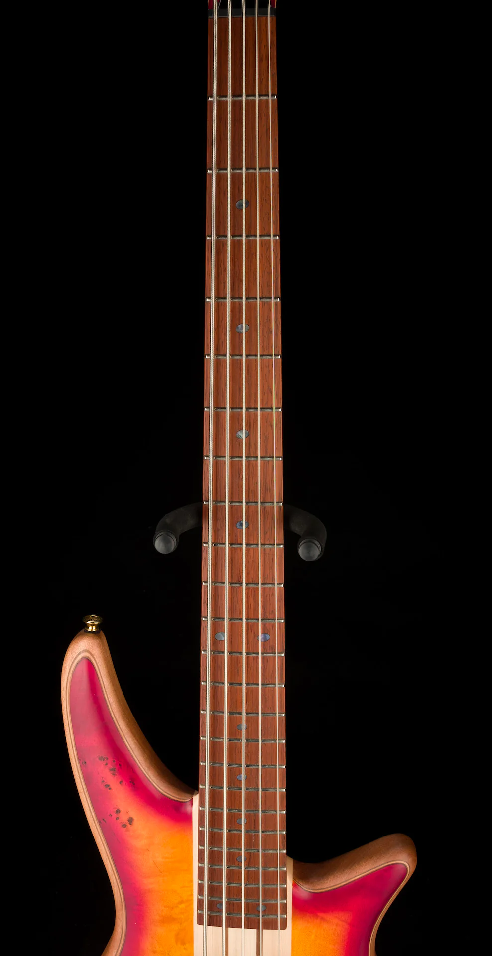 Used Jackson Pro Series Spectra Bass SBP V Transparent Cherry Burst - Image 11