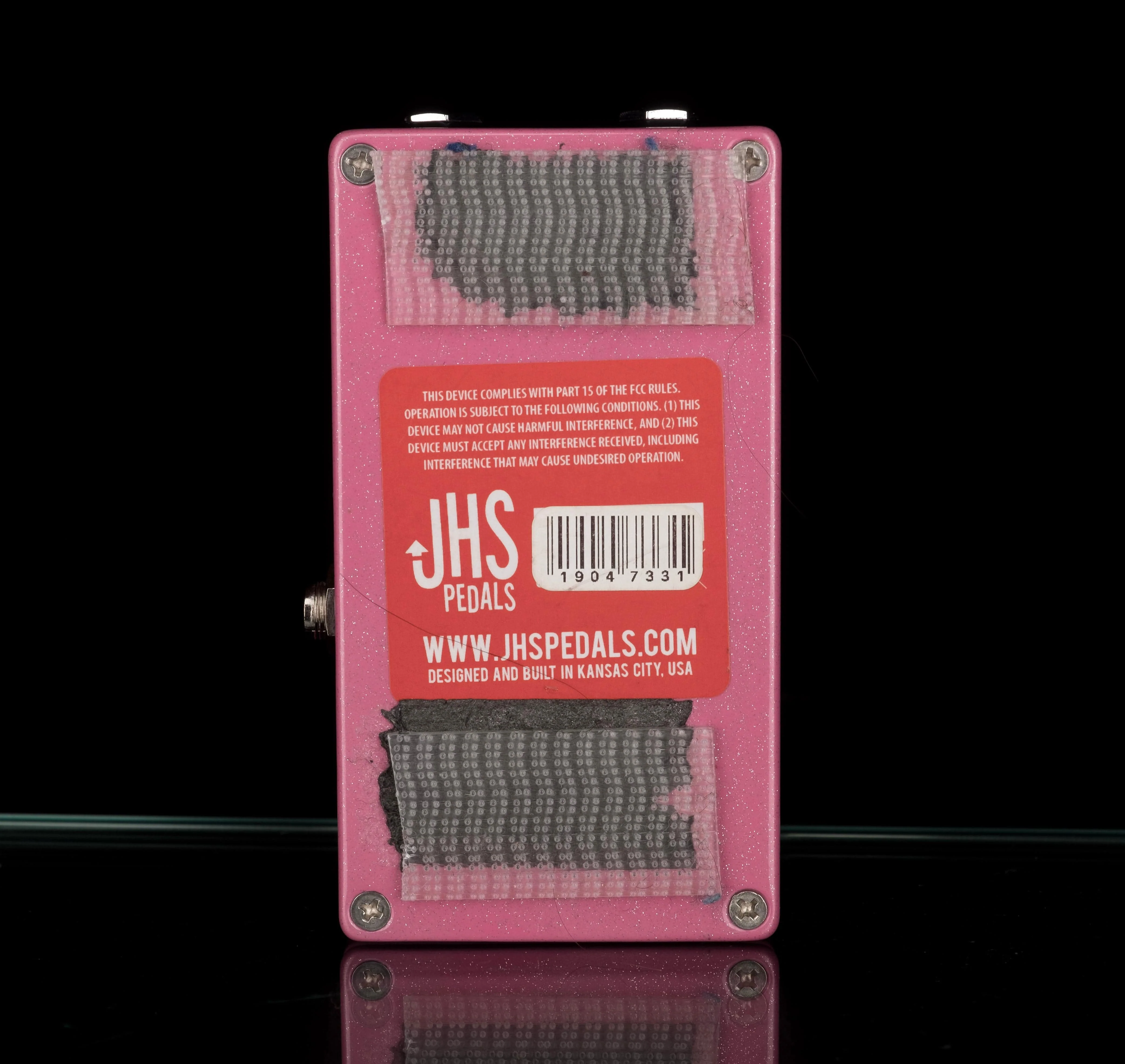 Used JHS Lucky Cat Delay Pink Guitar Effect Pedal With Box - Image 3