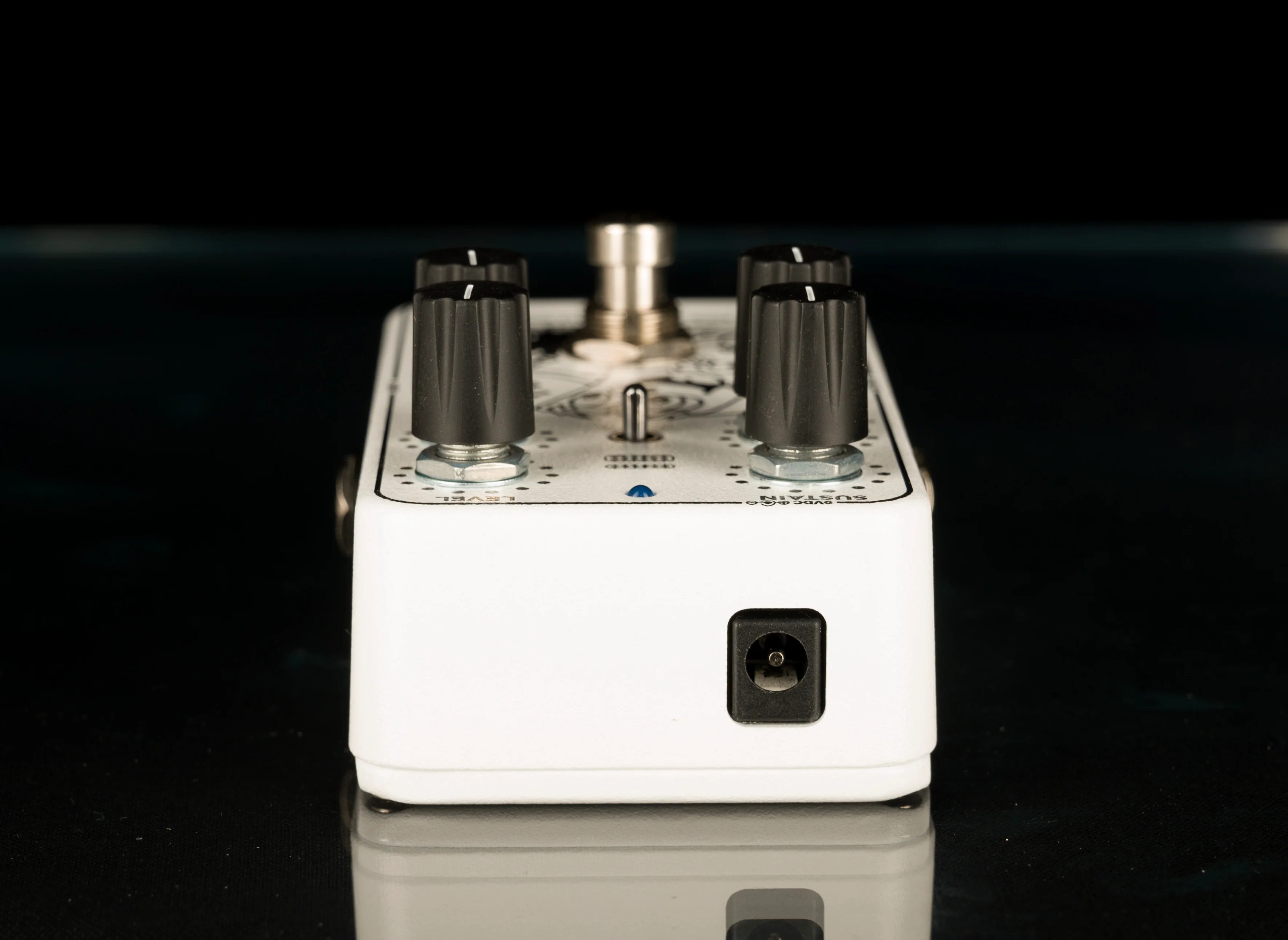 Used Keeley Compressor Plus 4-Knob Compressor Limited Edition Graphic White Pedal - Image 4
