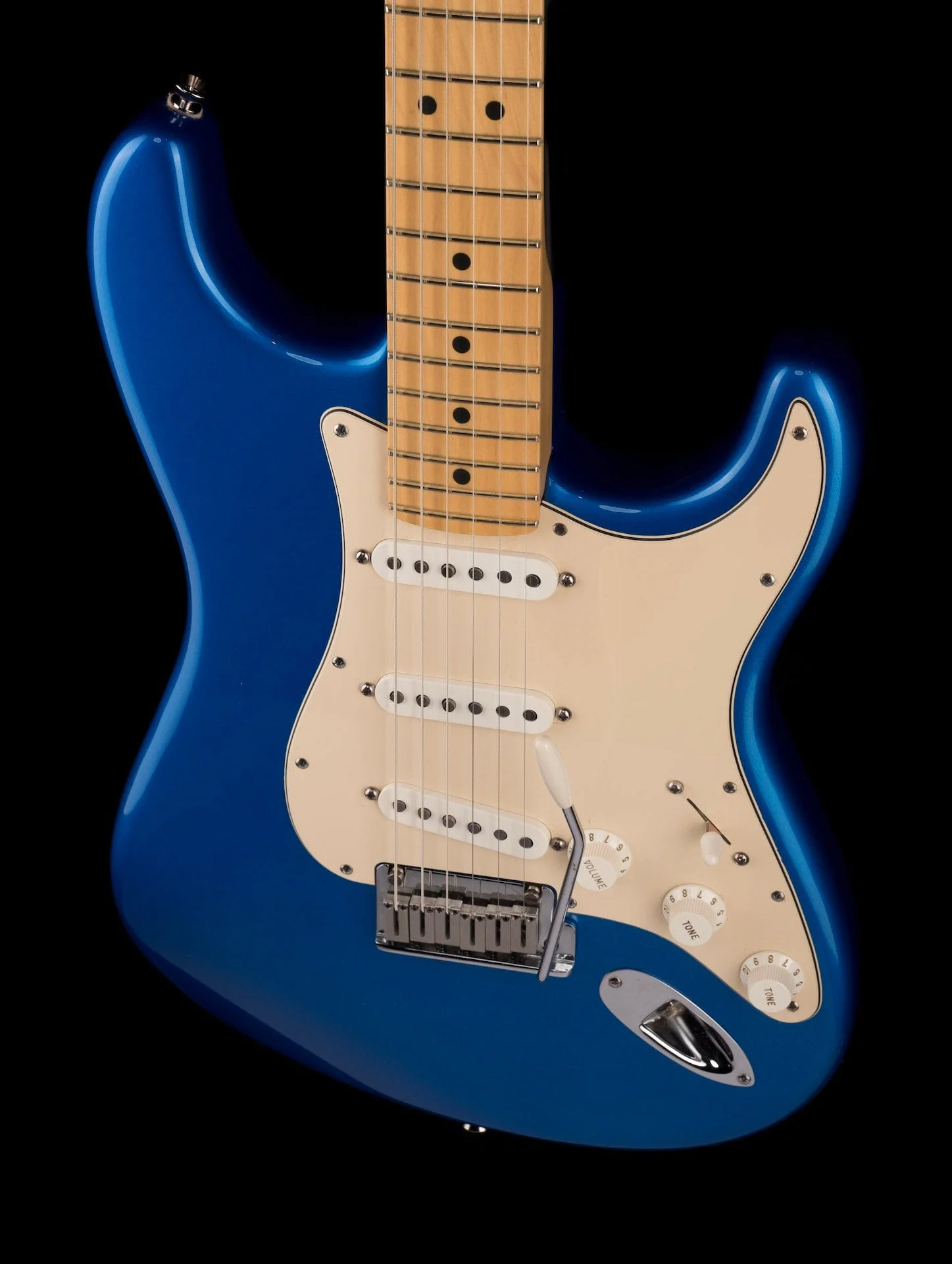 Used Fender Limited Edition 50th Anniversary American Series Stratocaster Blue Chrome with OHSC - Image 4