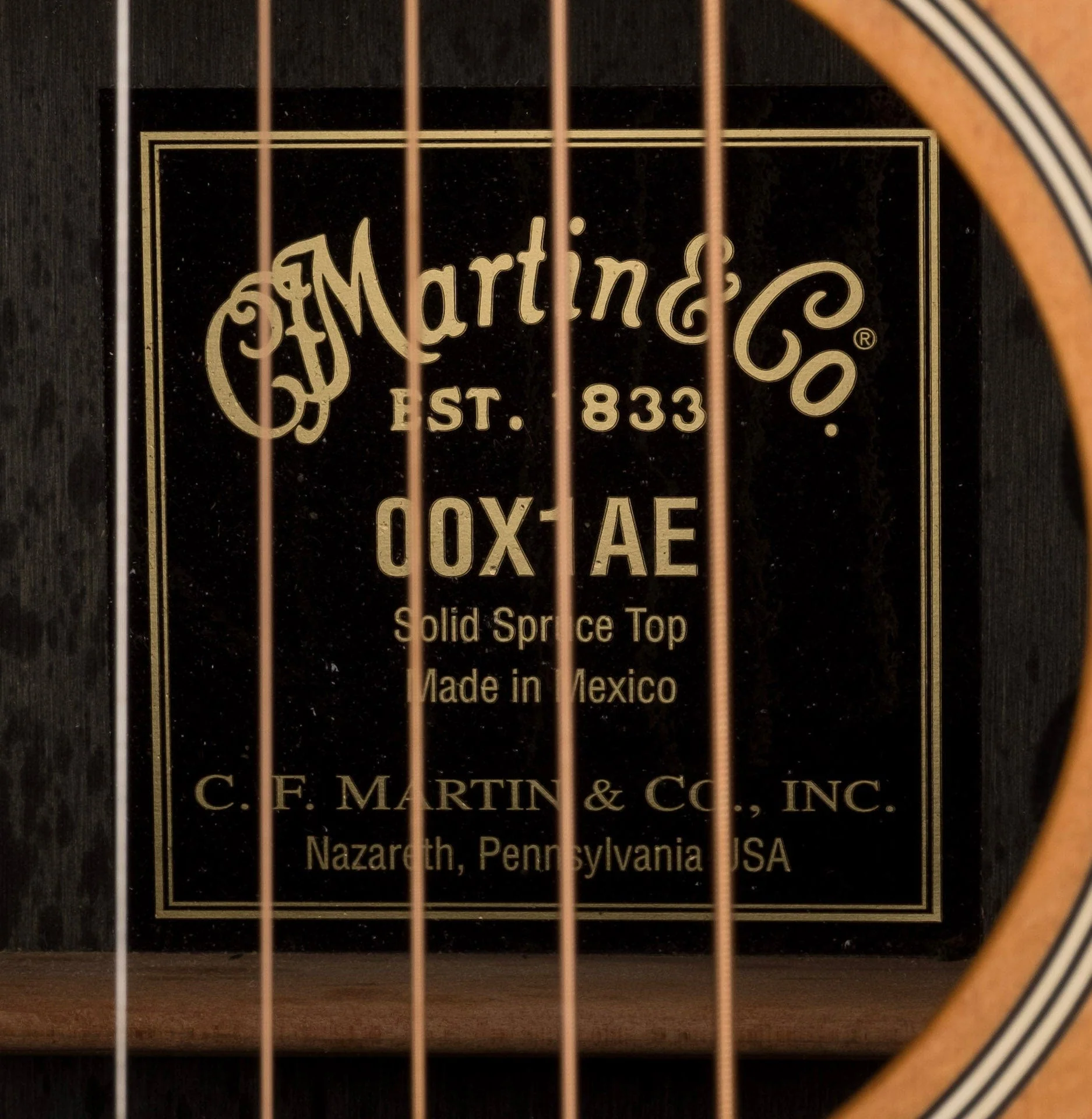 Used Martin 000X1AE Left-Handed Natural Acoustic-Electric Guitar - Image 8
