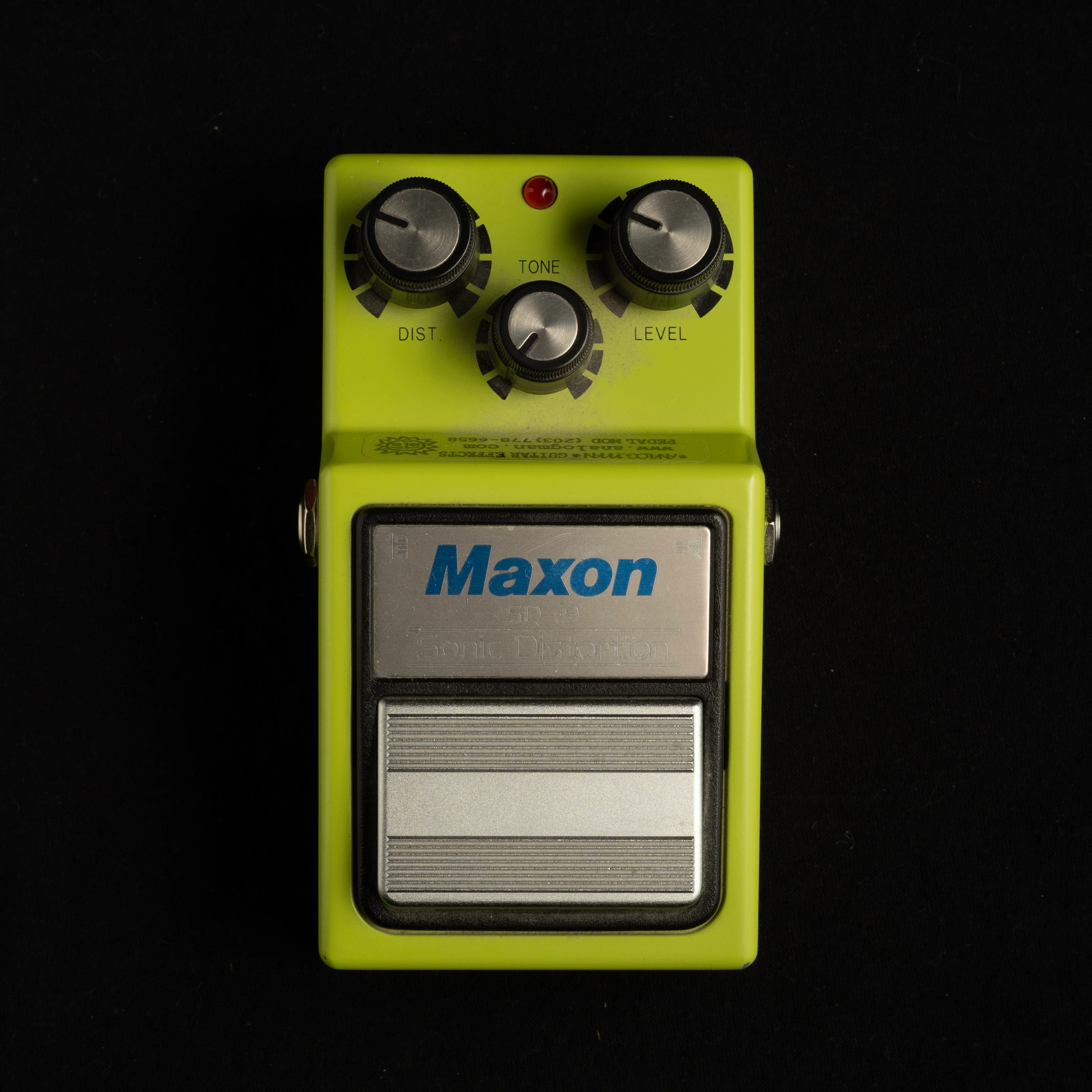 Used Maxon SD-9 Sonic Distortion Pedal with Analogman Mod with Box - Image 2