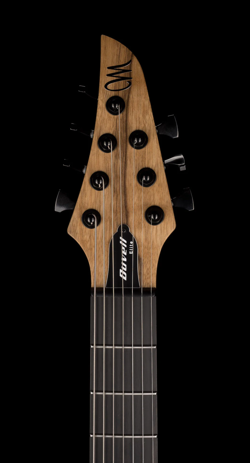 Used Mayones Duvell BL 7 String 27" Baritone Black Limba Trans Natural with Soft Case - Image 11