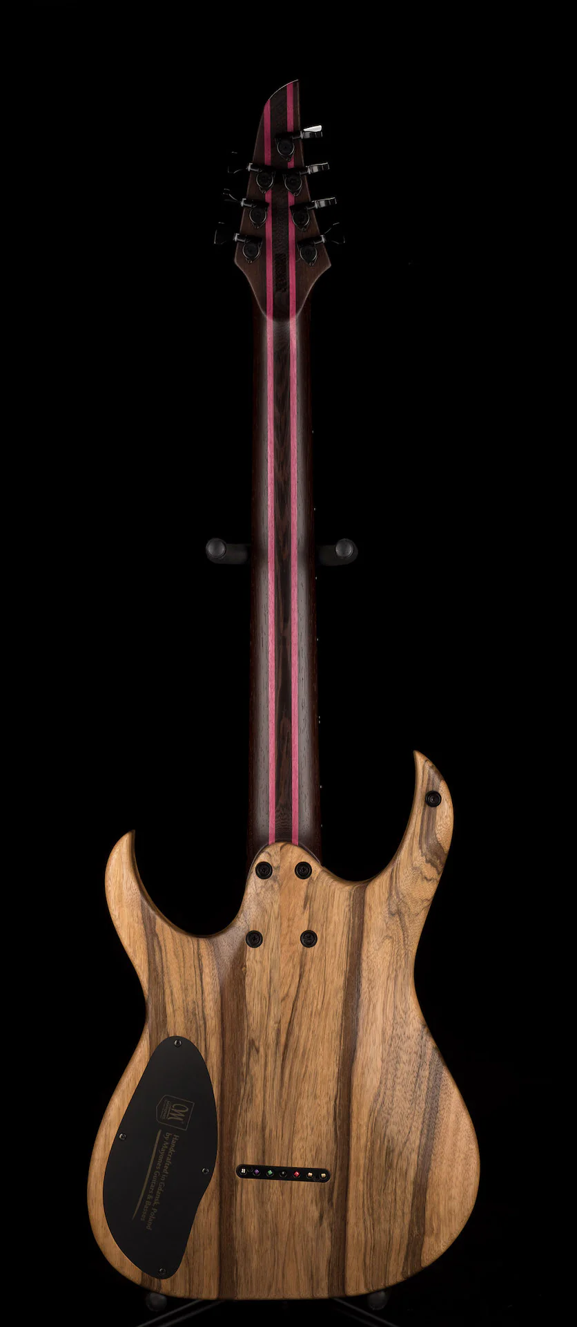 Used Mayones Duvell BL 7 String 27" Baritone Black Limba Trans Natural with Soft Case - Image 13