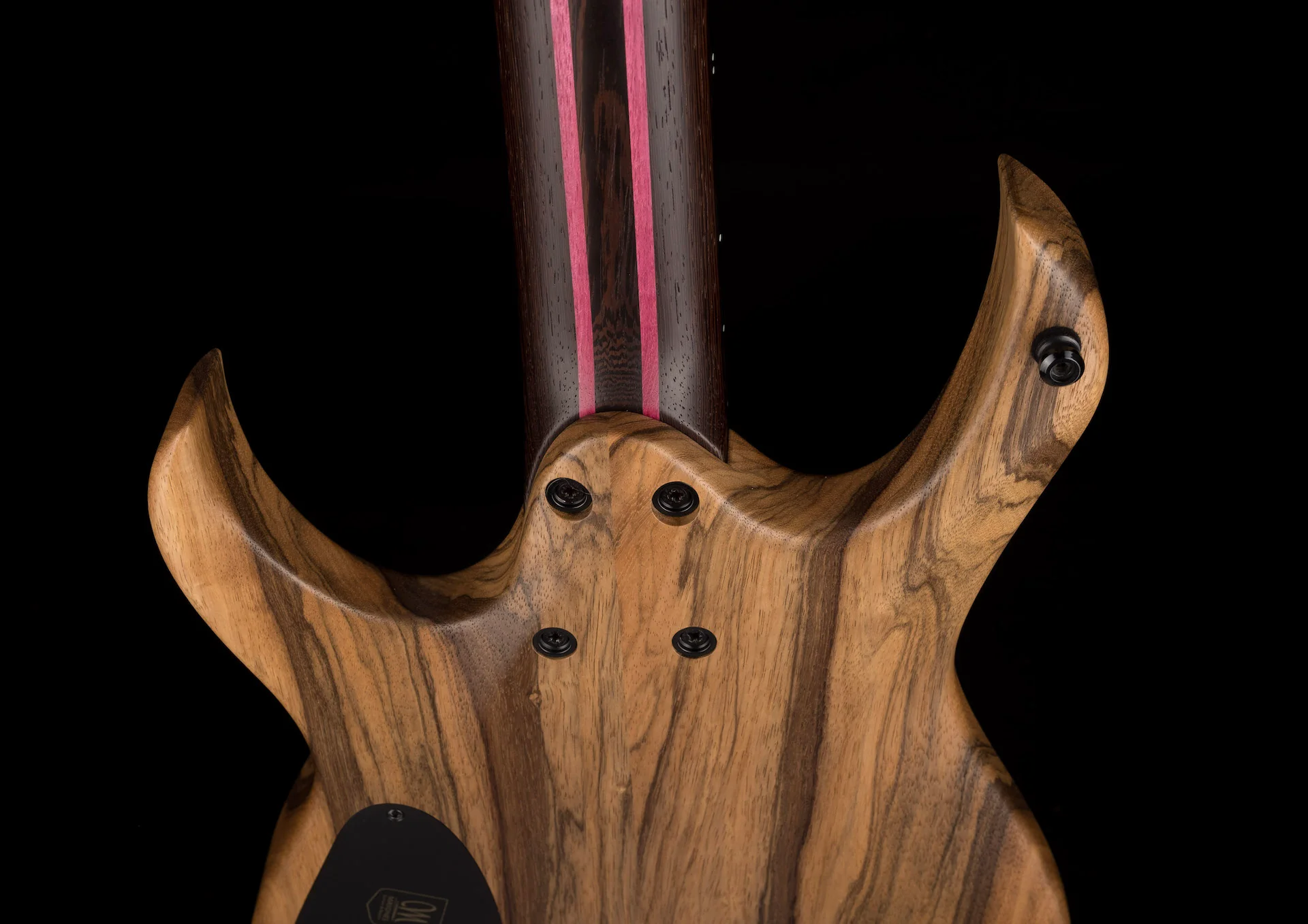Used Mayones Duvell BL 7 String 27" Baritone Black Limba Trans Natural with Soft Case - Image 14