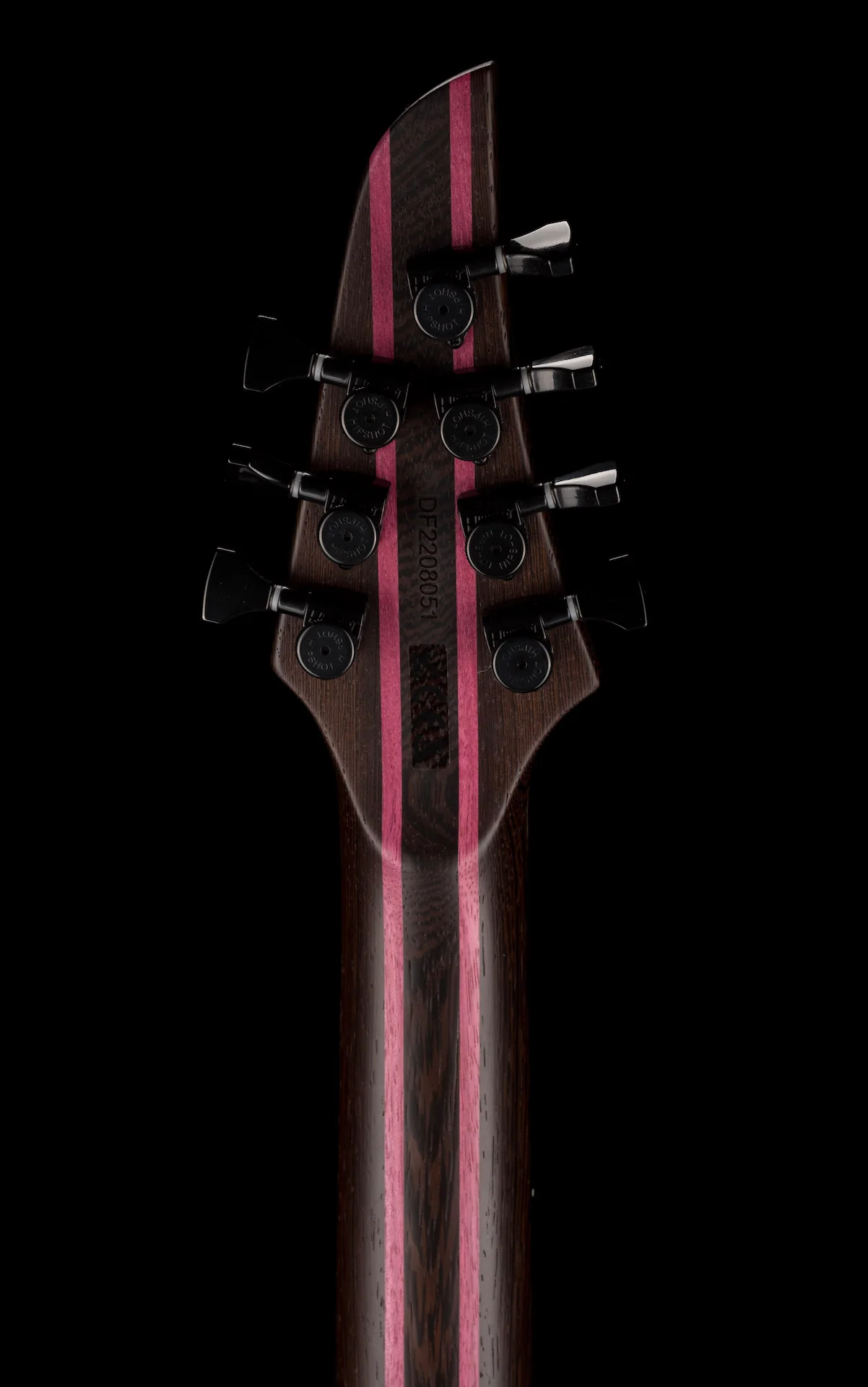 Used Mayones Duvell BL 7 String 27" Baritone Black Limba Trans Natural with Soft Case - Image 16