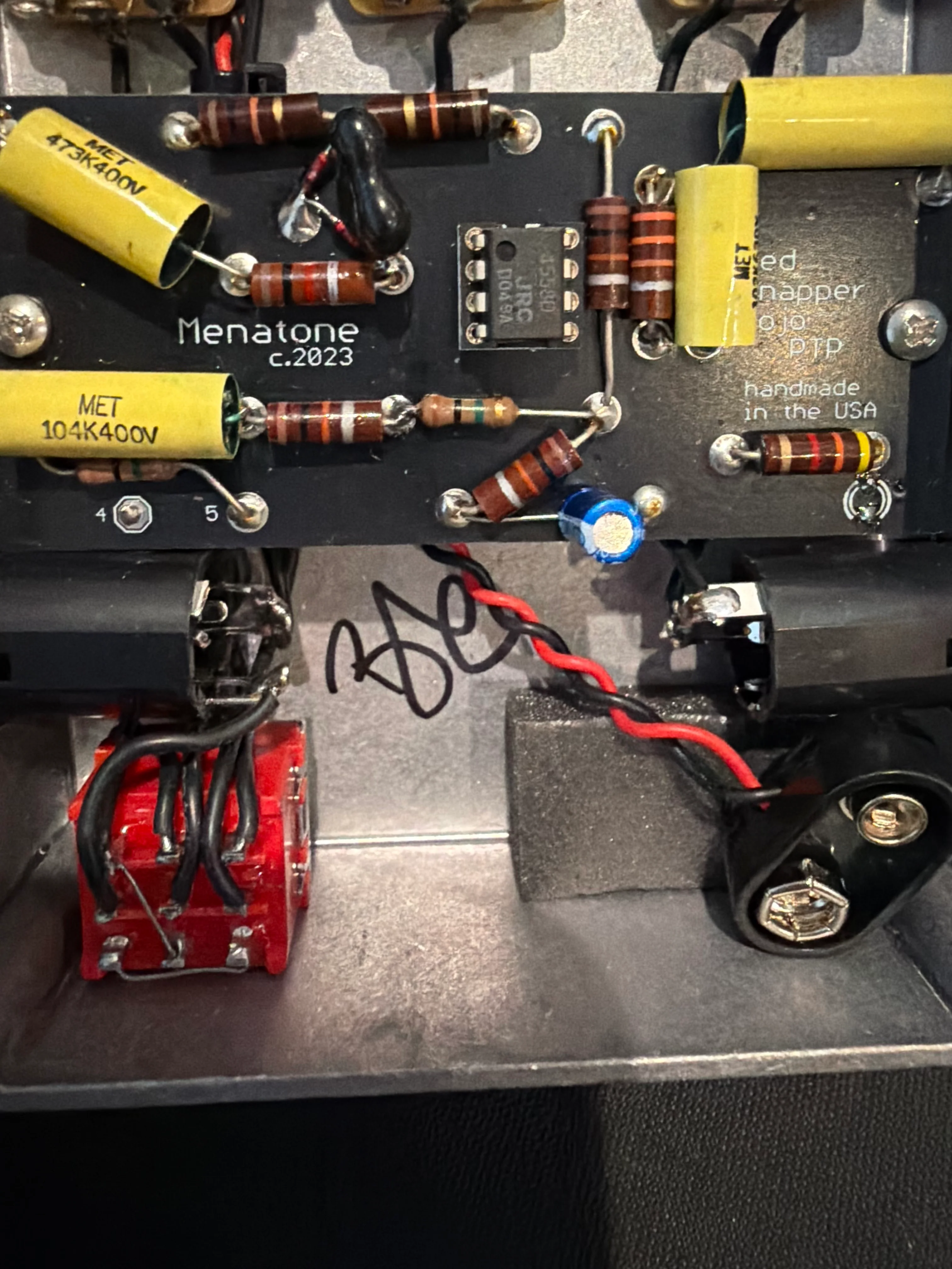 Used 2025 Menatone Red Snapper BS Edition Point to Point Hand Wired Overdrive - Truetone Music Exclusive - Image 7