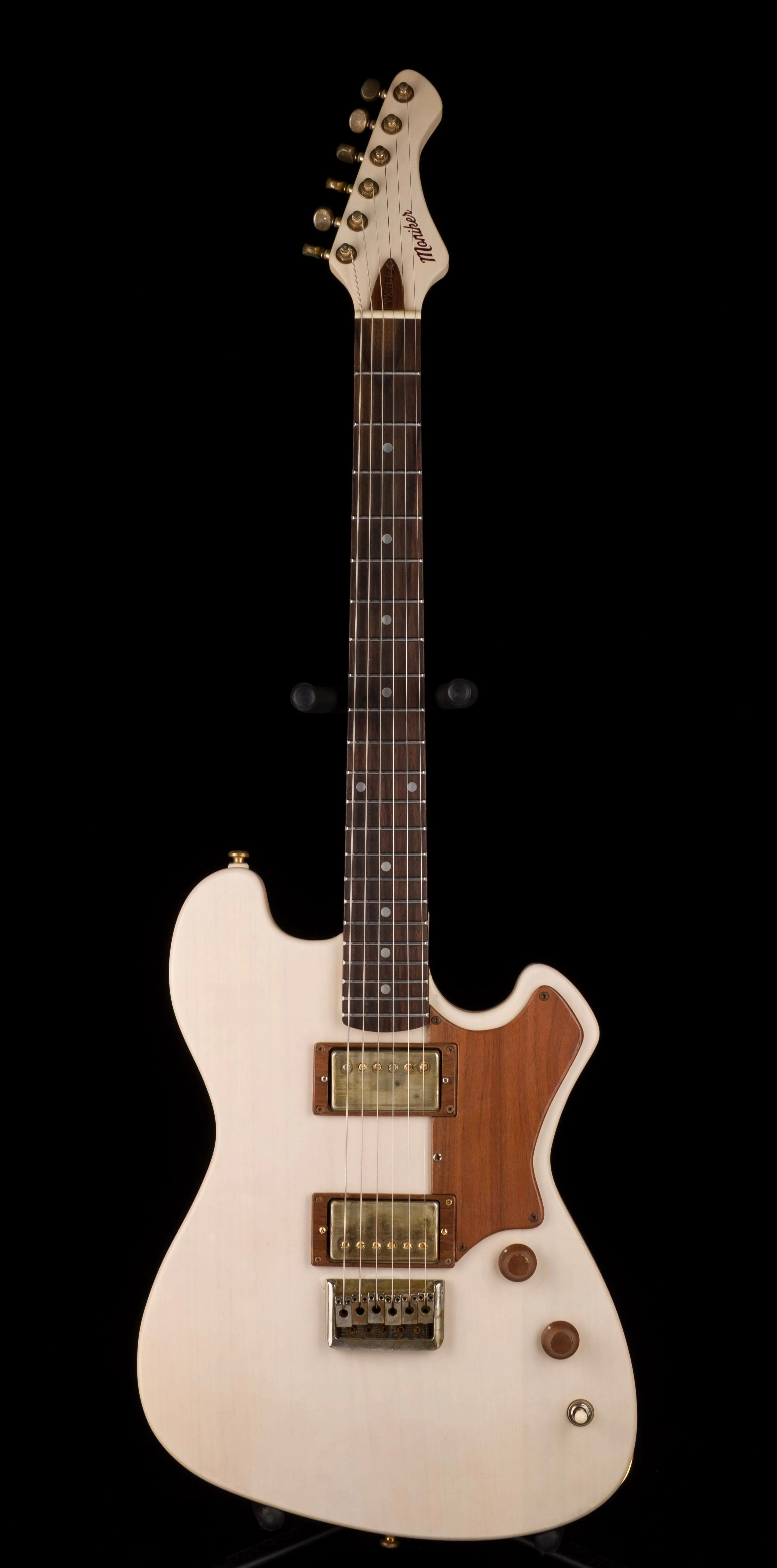 Used Moniker Guitars Texas BBQ 1 of 1 Trans White Electric Guitar with OHSC - Image 2