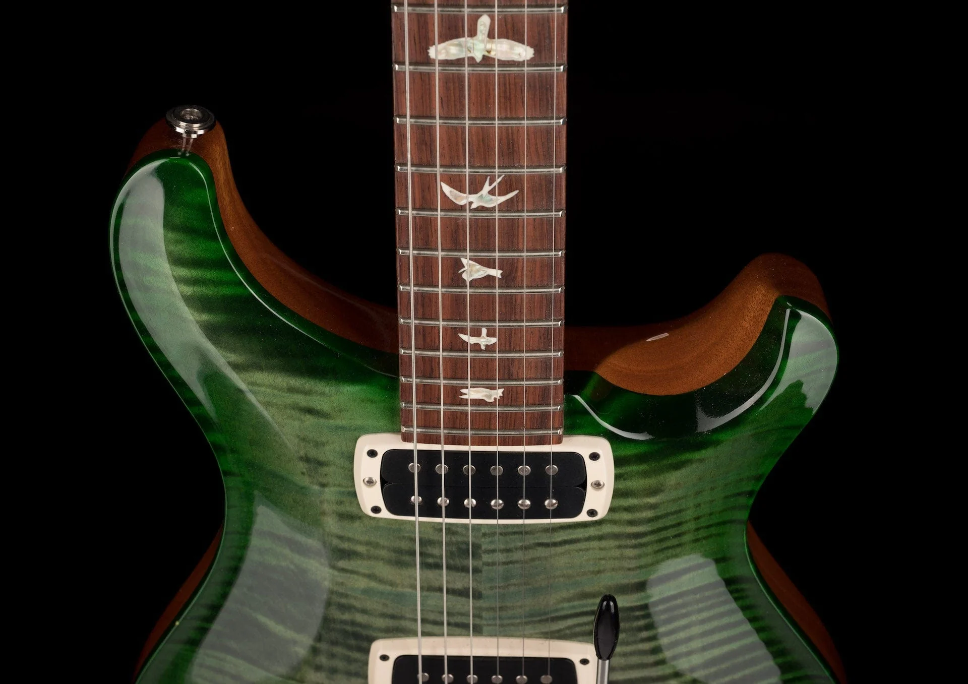 Used PRS 408 Trampas Green Burst Electric Guitar With OHSC - Image 3