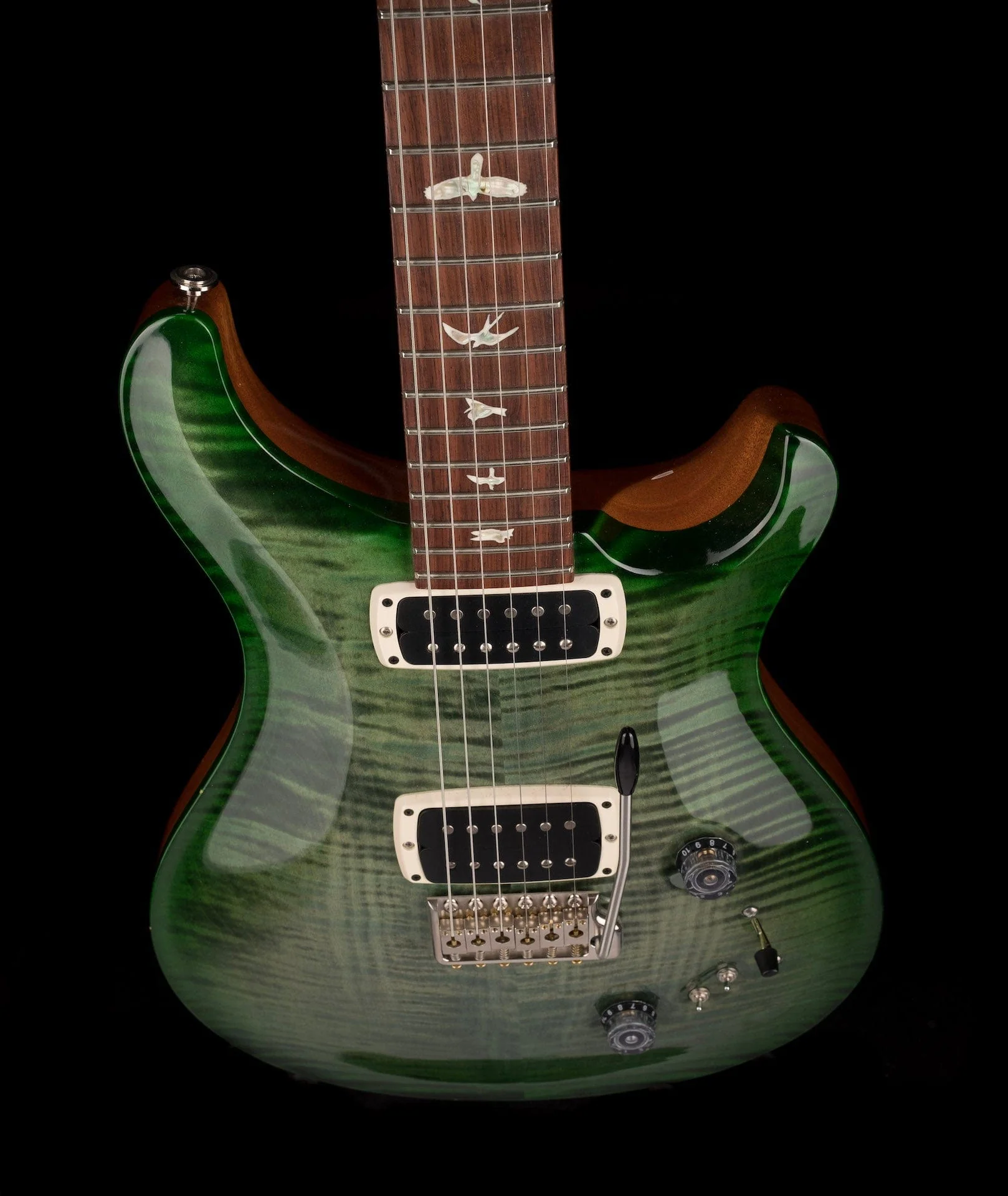 Used PRS 408 Trampas Green Burst Electric Guitar With OHSC - Image 4