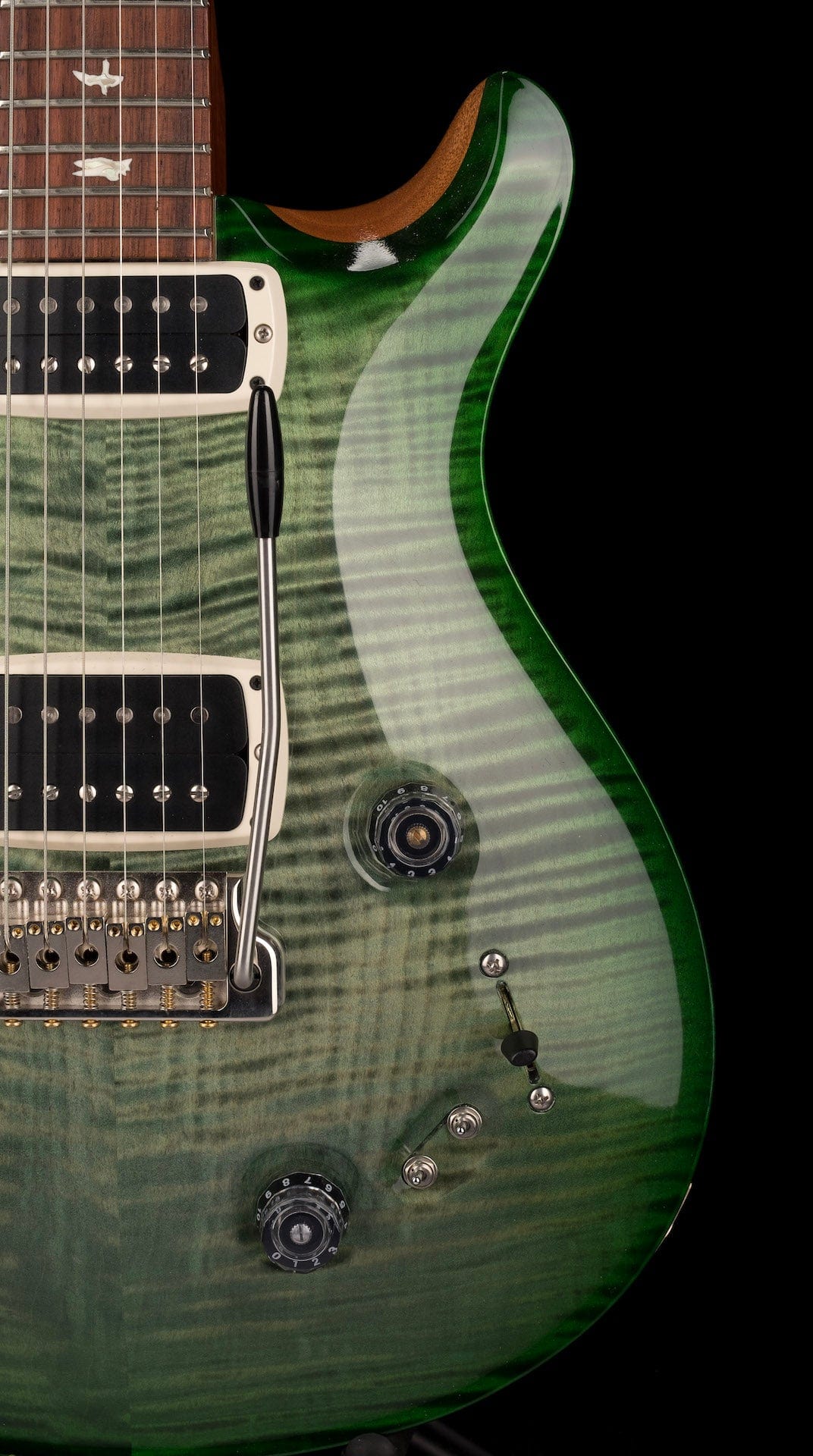 Used PRS 408 Trampas Green Burst Electric Guitar With OHSC - Image 9