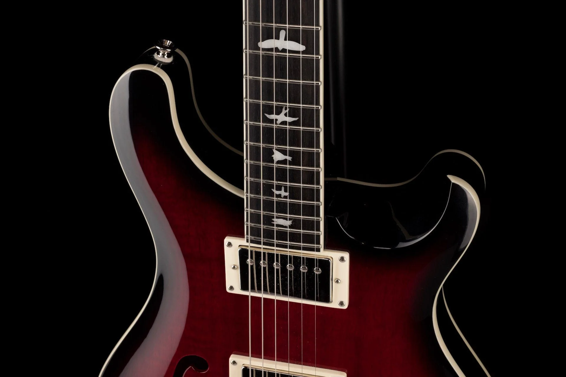 Used PRS SE Hollowbody Standard Fire Red With OHSC - Image 3
