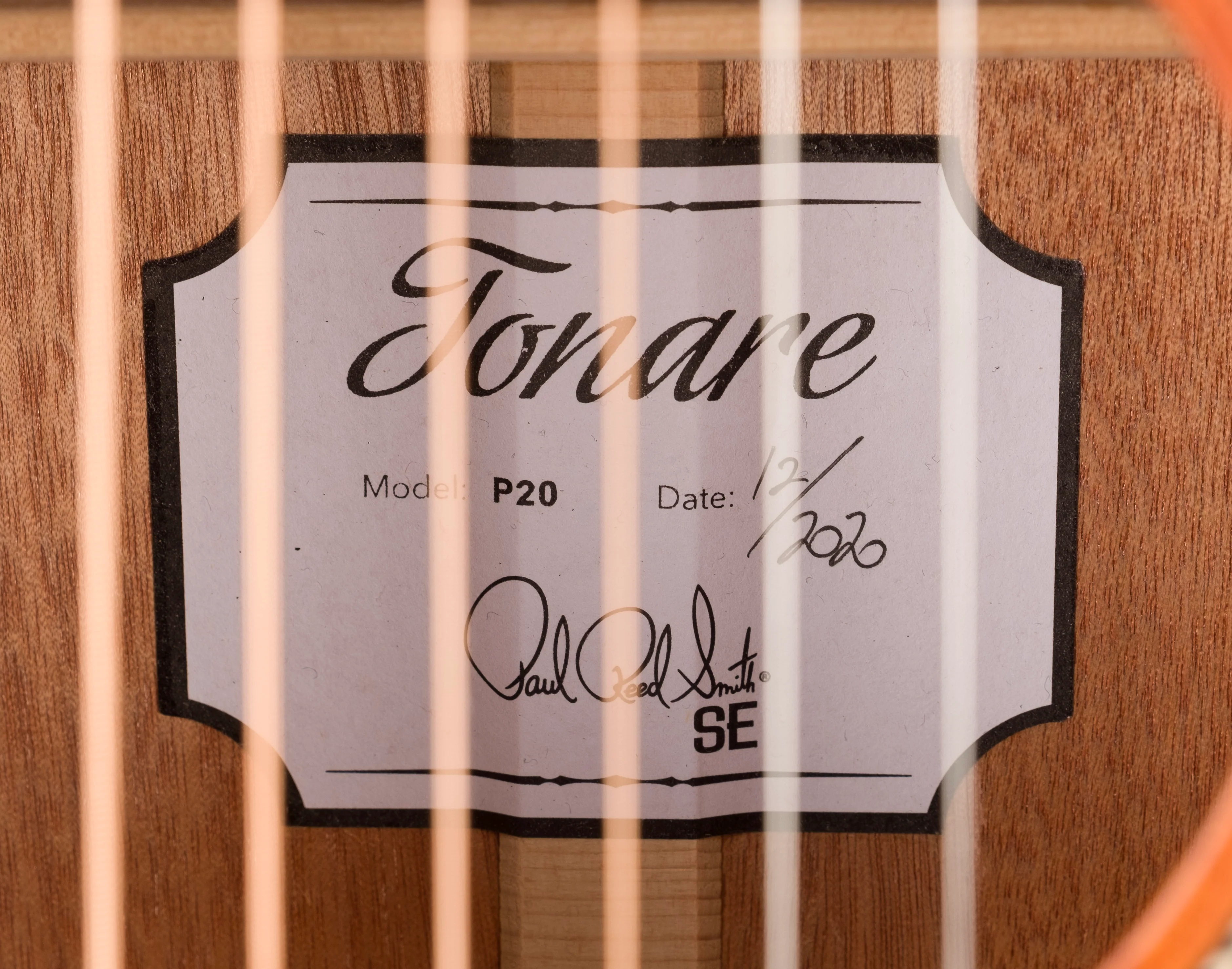 Used PRS SE Tonare P20 Parlor Acoustic Guitar Sunburst with Gig Bag - Image 9