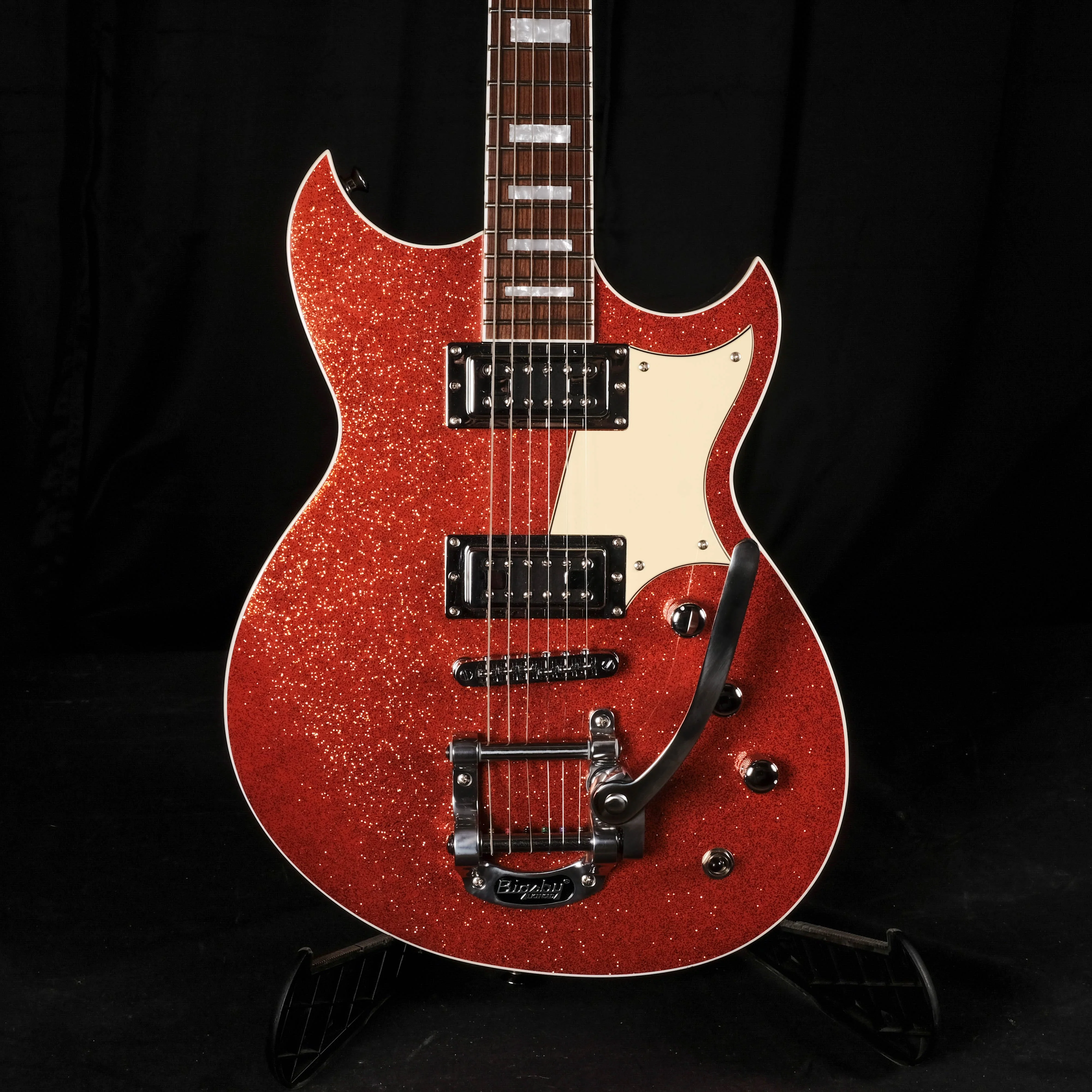 Used Reverend Sensei RT Limited Orange Sparkle Electric Guitar W/ Bigsby OHSC