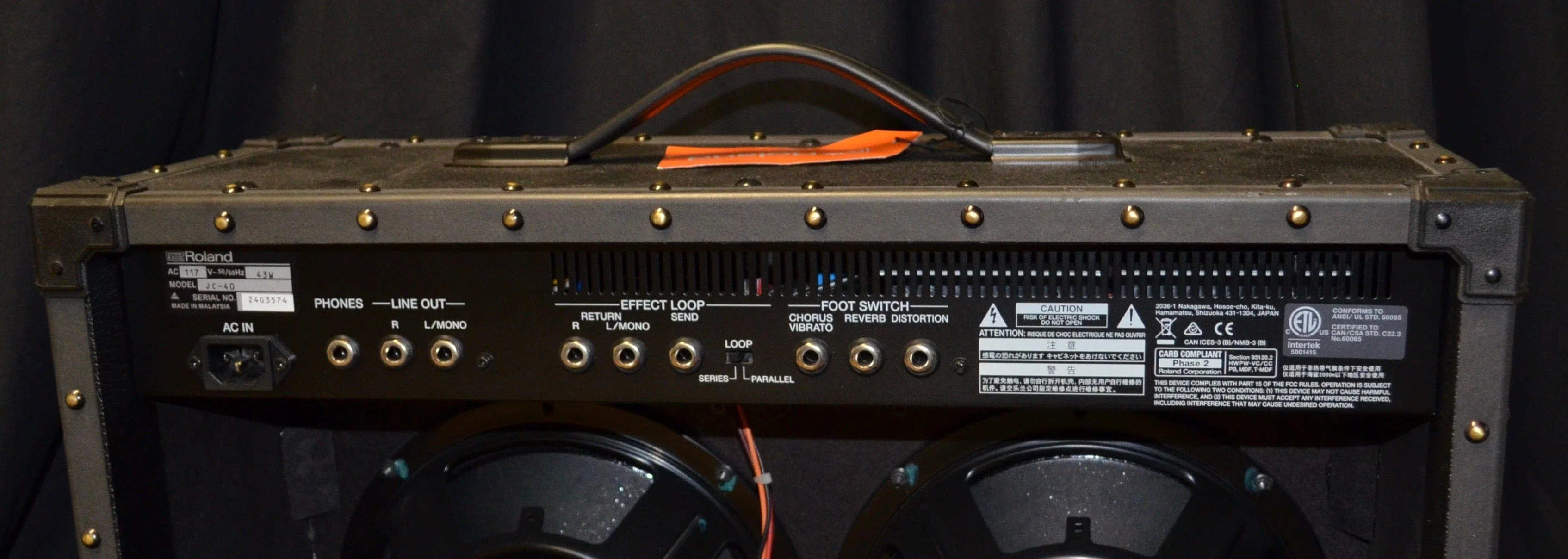 Used Roland JC-40 Jazz Chorus Guitar Amplifier Combo - Image 7