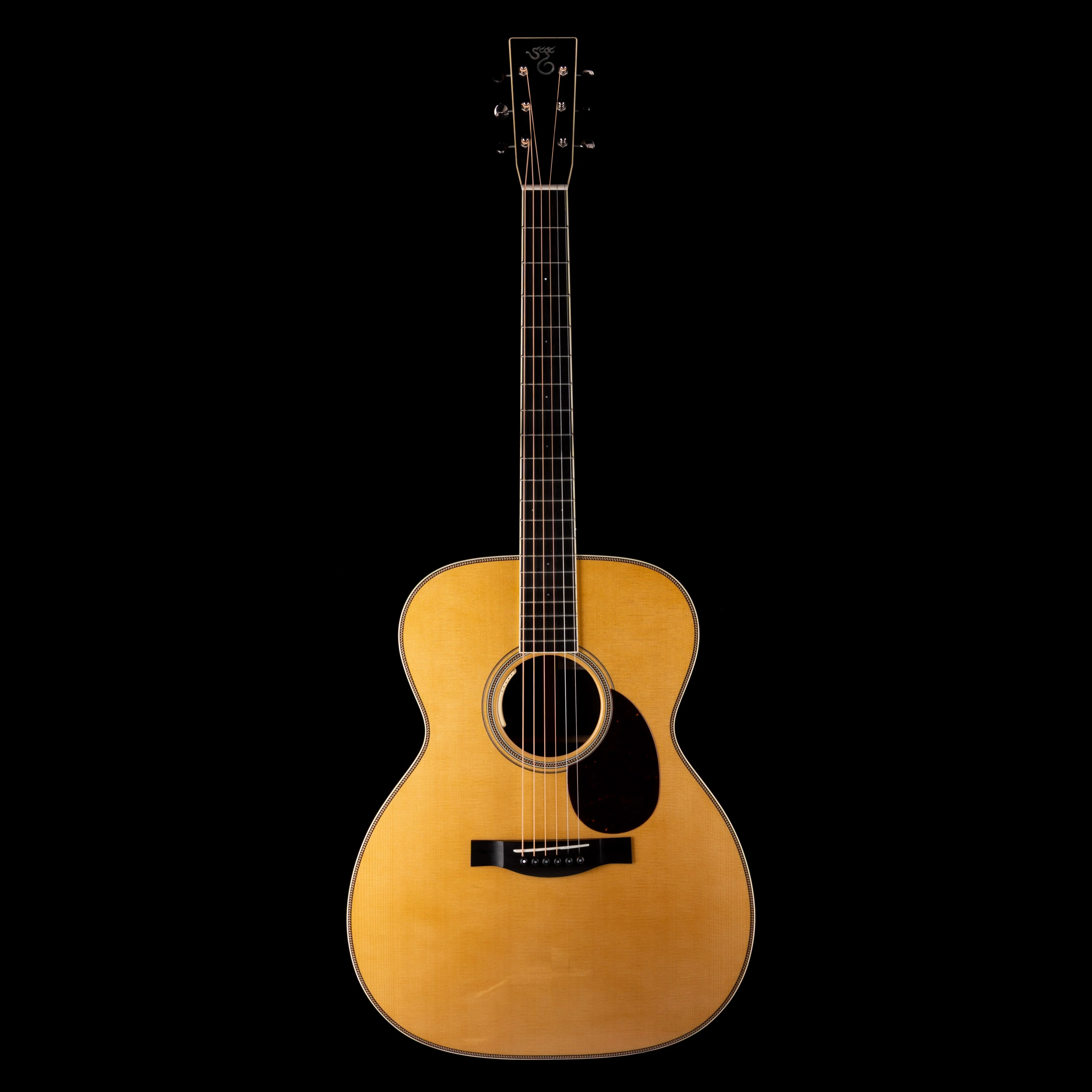 Used Santa Cruz OM Grand Natural Acoustic Electric Guitar with OHSC - Image 2