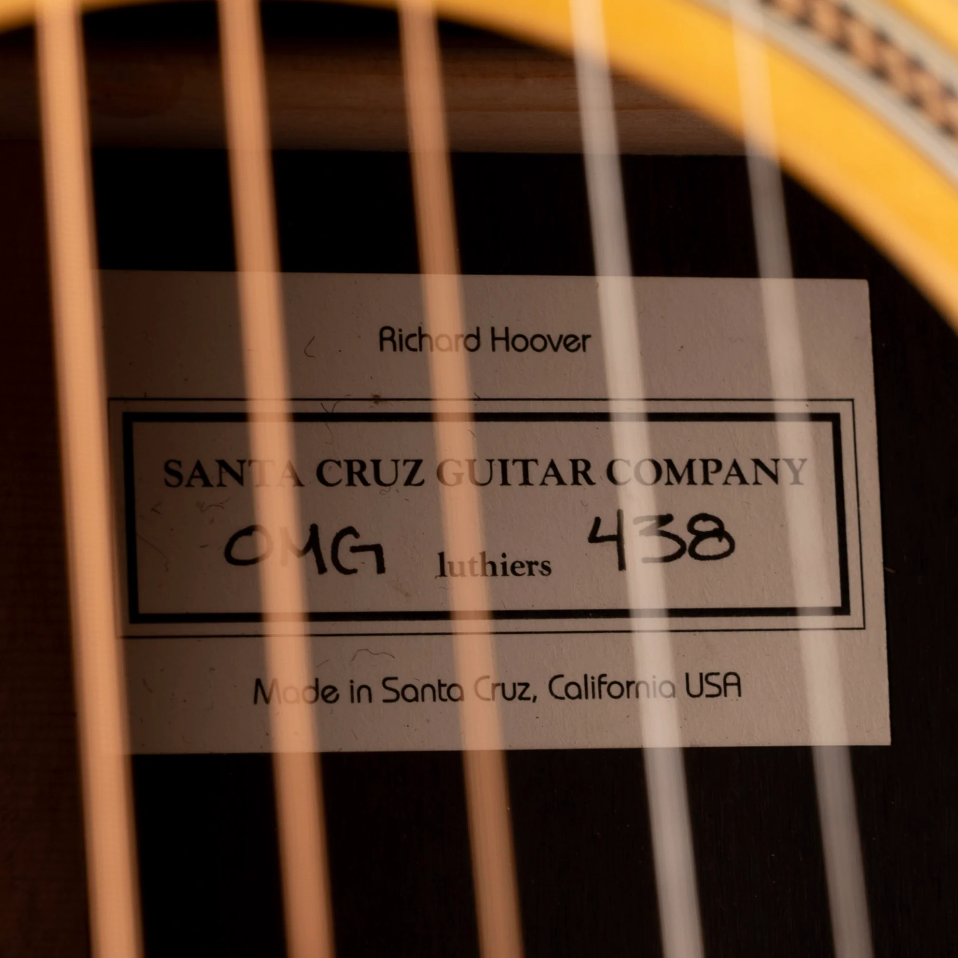 Used Santa Cruz OM Grand Natural Acoustic Electric Guitar with OHSC - Image 8