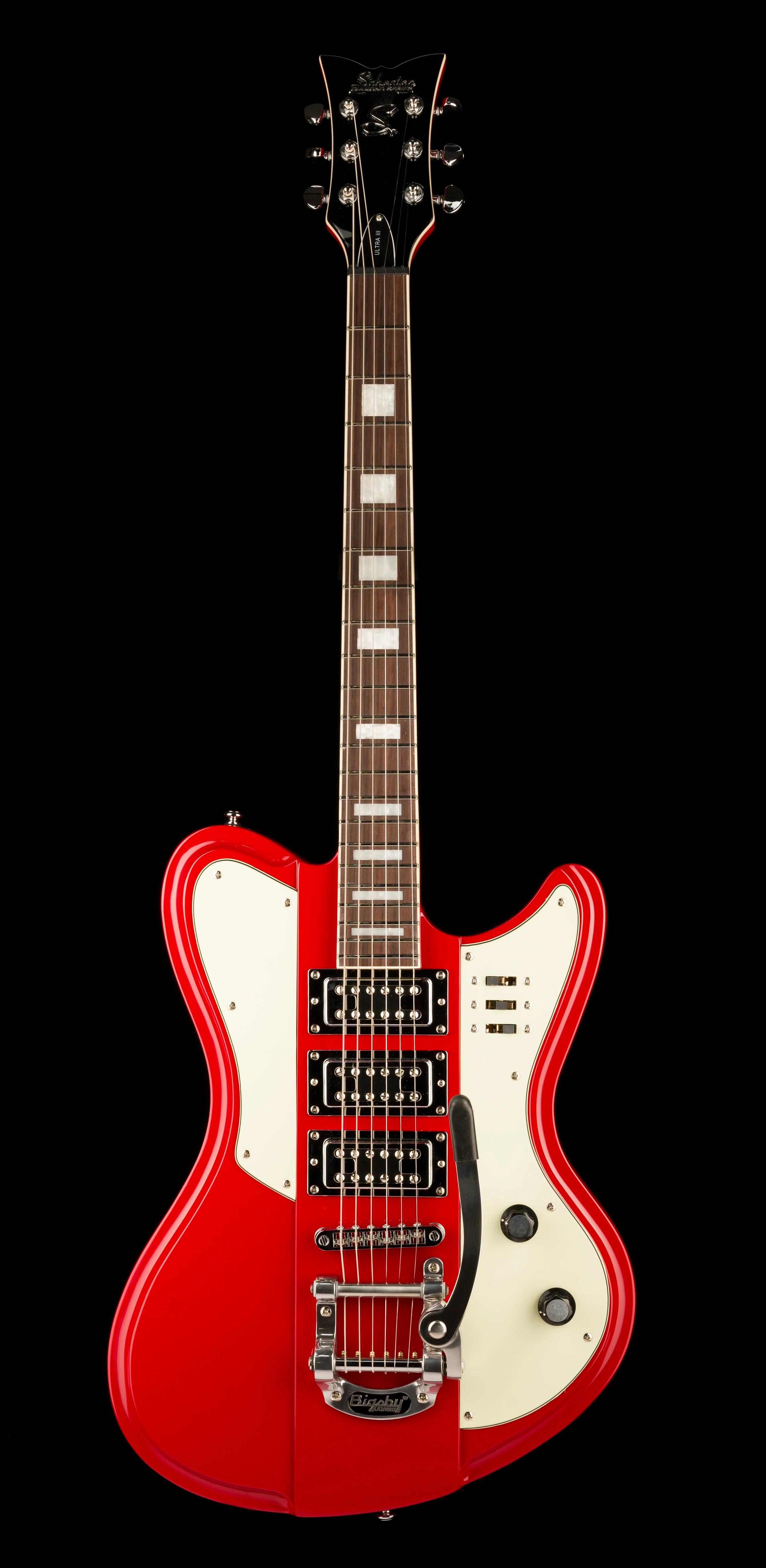 Used Schecter Diamond Series Ultra III Vintage Red with OHSC - Image 2