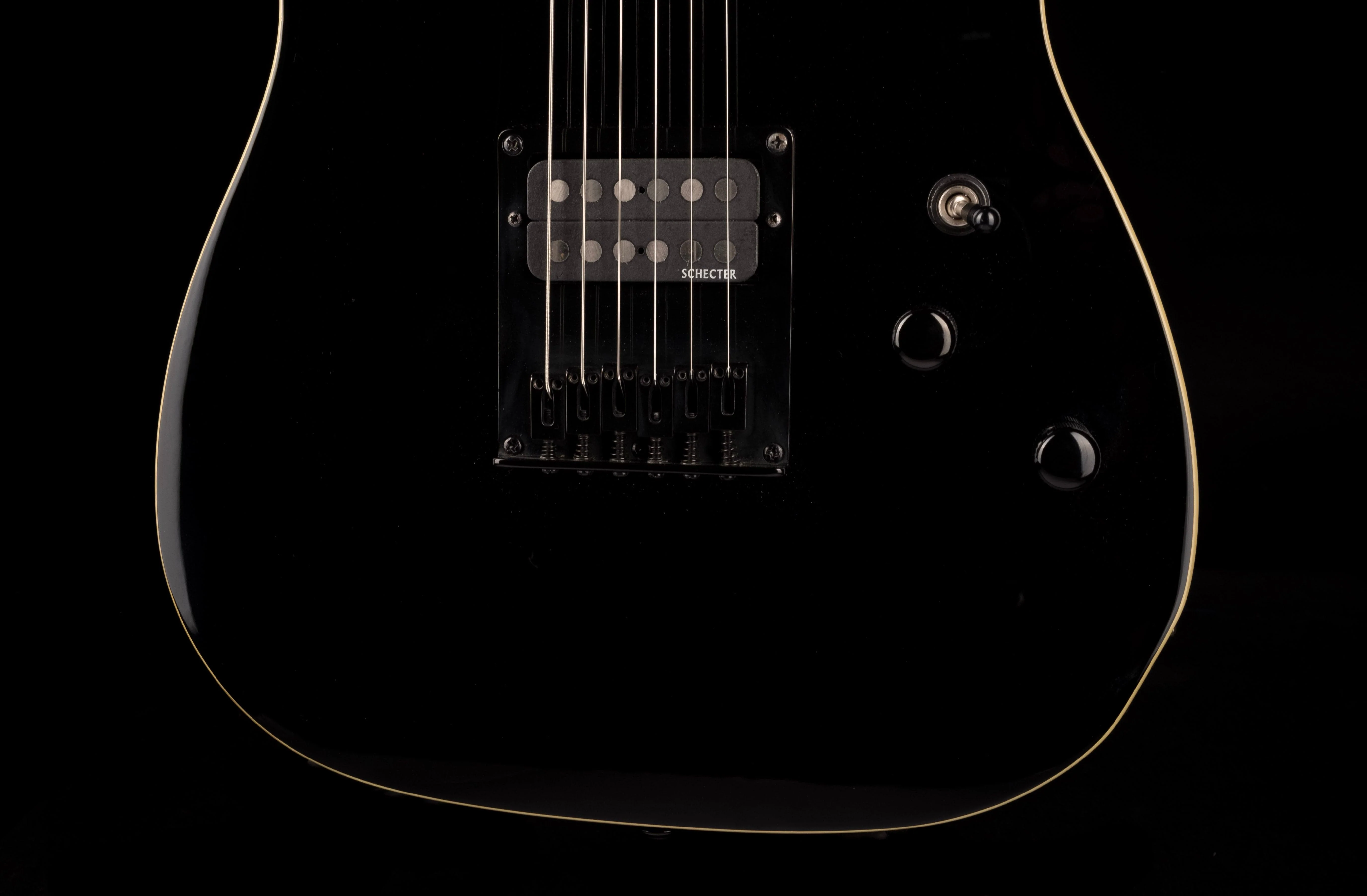 Used Schecter Pete Townshend PT Maple Fingerboard Black - Image 5