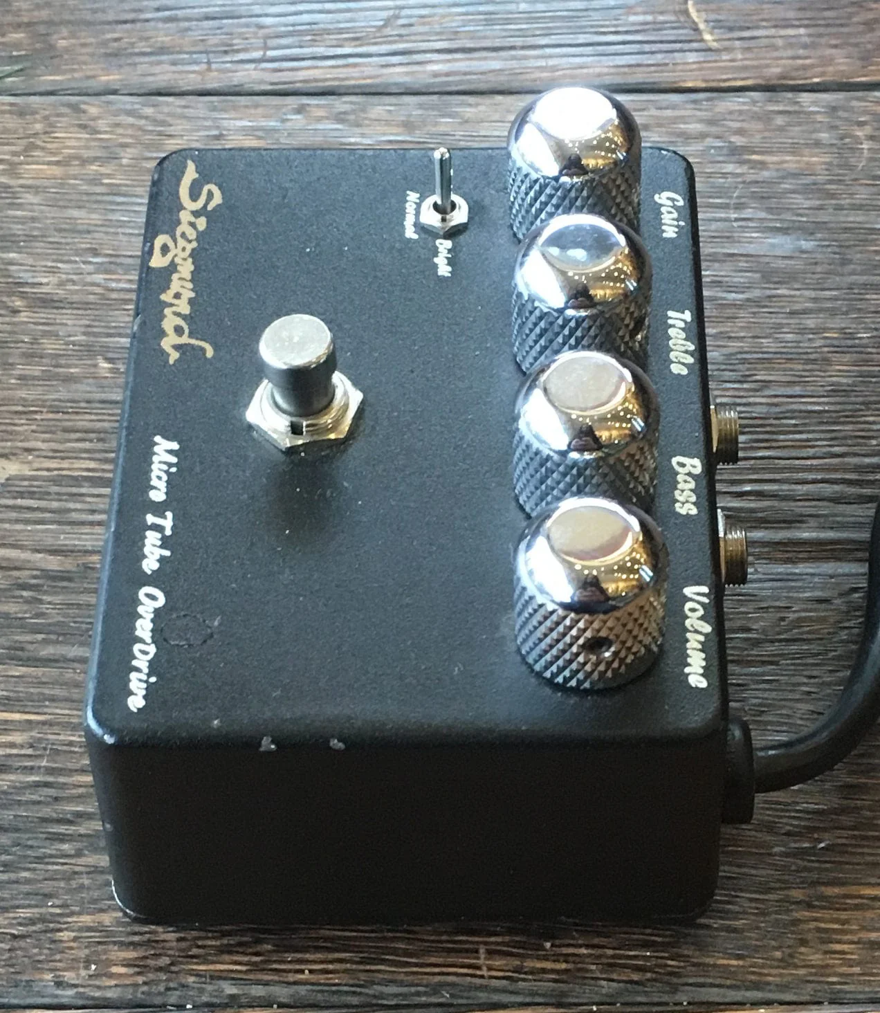 Used Siegmund Micro Tube Overdrive Guitar Effect Pedal With Box - Image 3