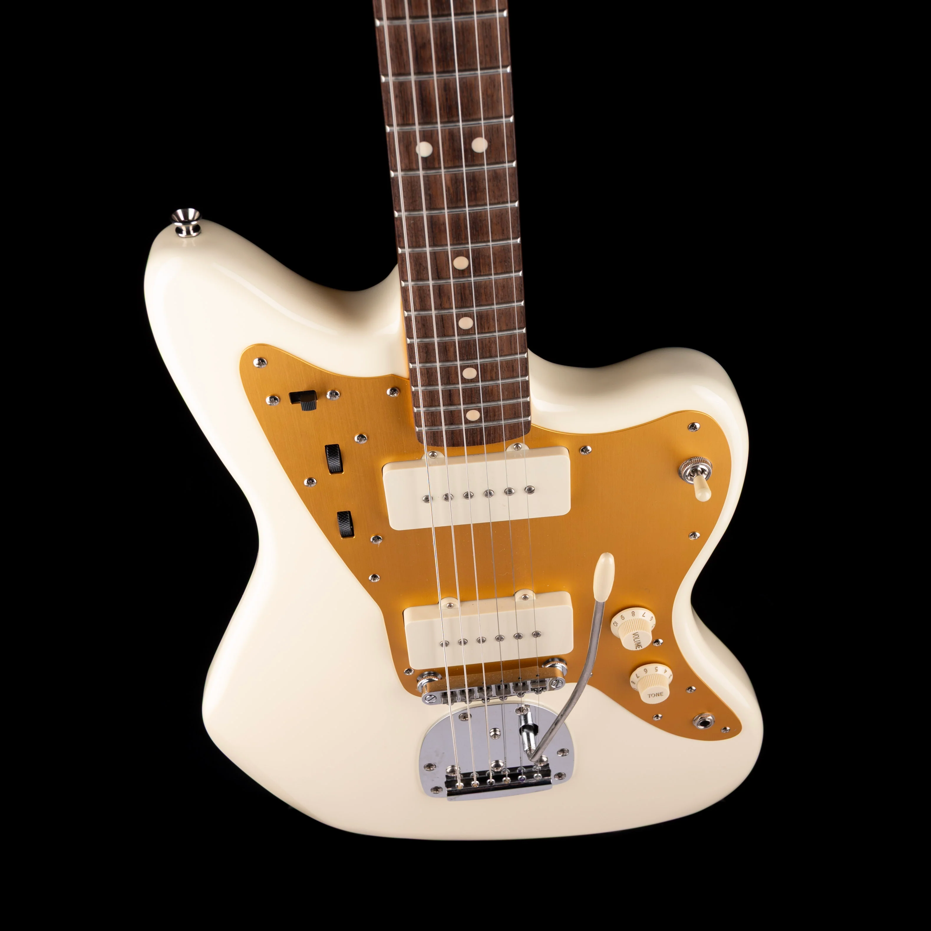 Used Squier J Mascis Jazzmaster Vintage White Electric Guitar - Image 3