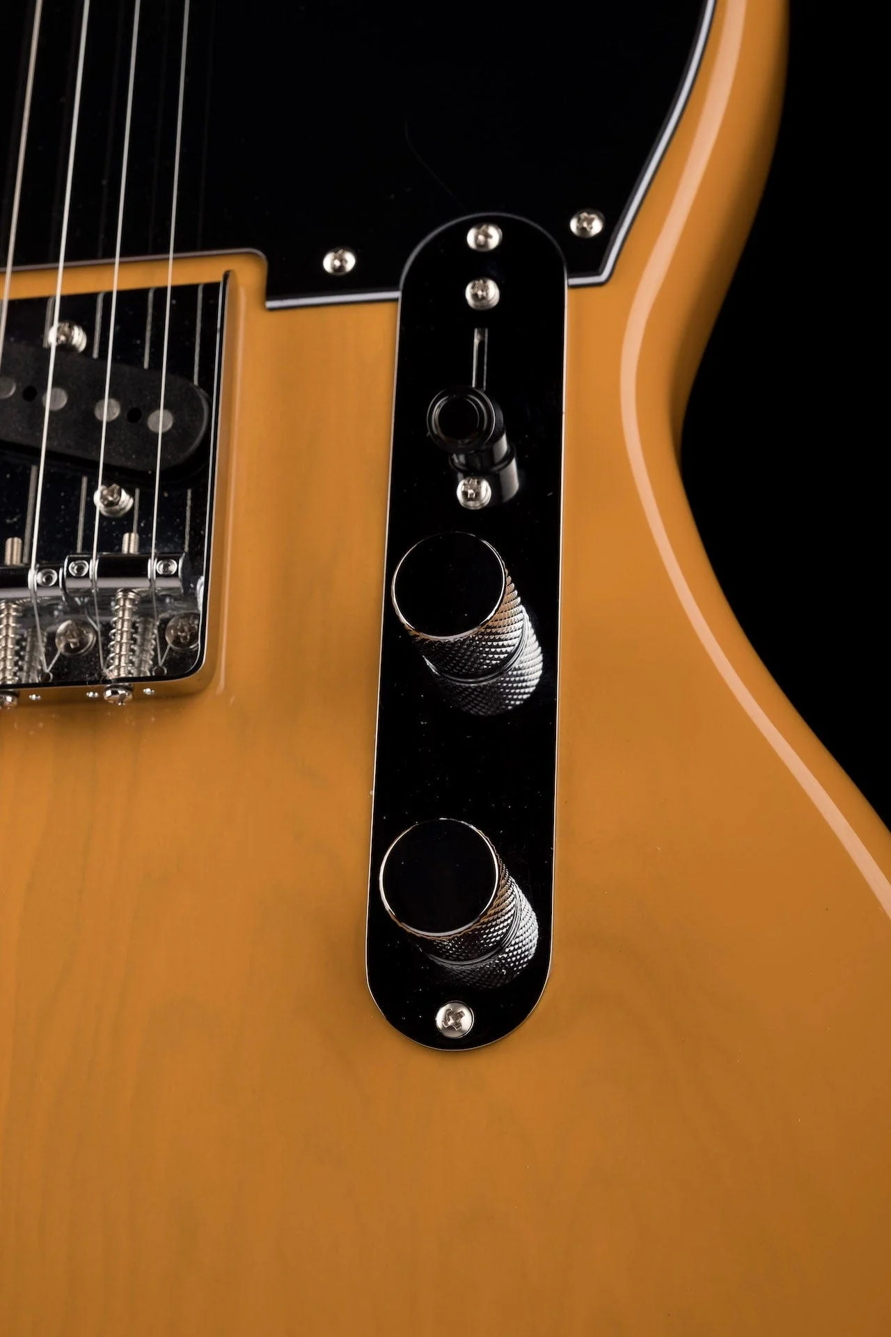 Used Squier Paranormal Offset Telecaster Black Pickguard Butterscotch Blonde - Image 8