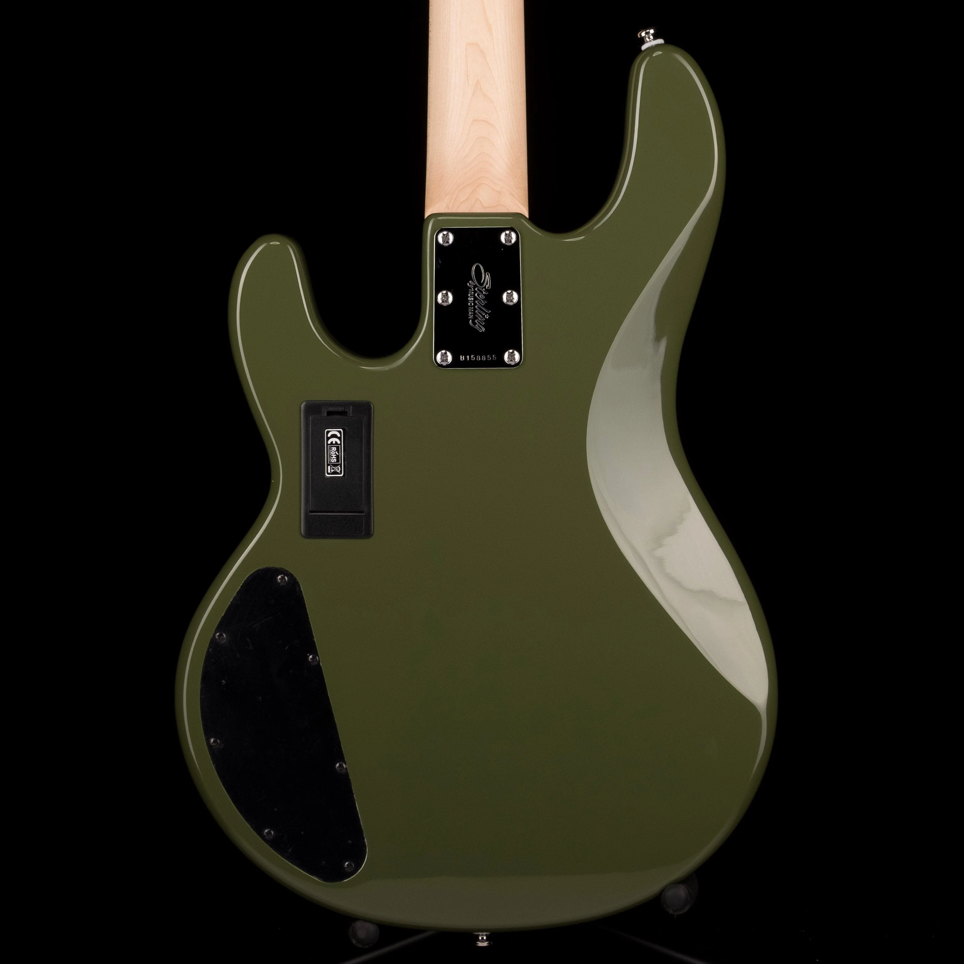 Used Sterling by Music Man SUB Series StingRay HH Bass Olive - Image 14