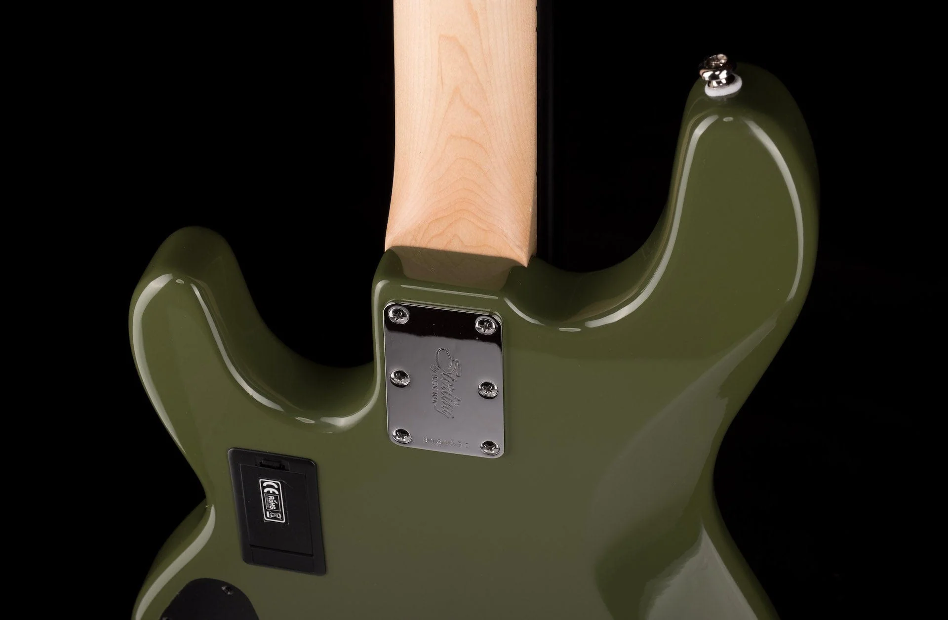 Used Sterling by Music Man SUB Series StingRay HH Bass Olive - Image 16