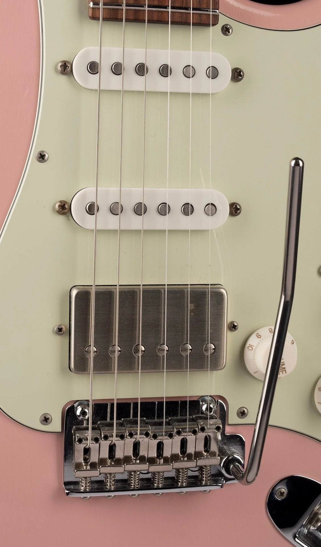 Used Suhr Mateus Asato Signature Classic S Antique HSS Shell Pink with OHSC - Image 7