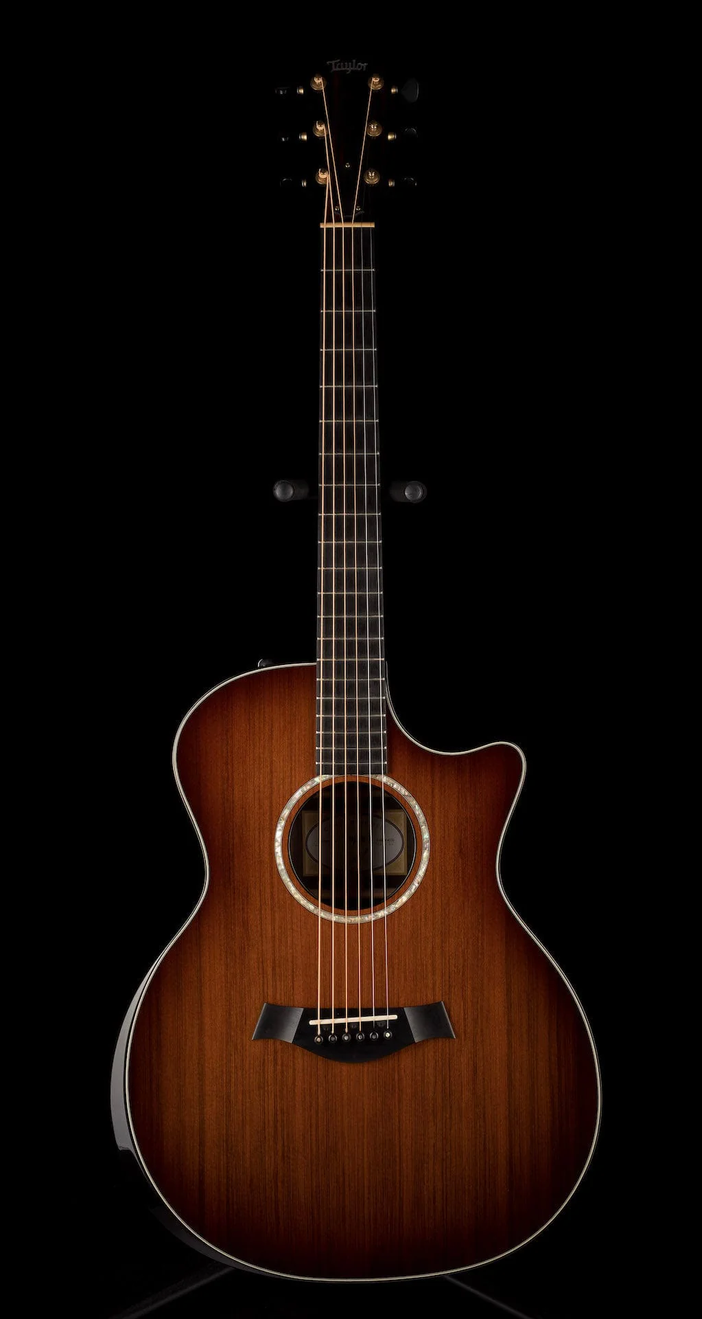 Used Taylor Custom Grand Auditorium Sinker Redwood And Macassar Ebony with OHSC - Image 2