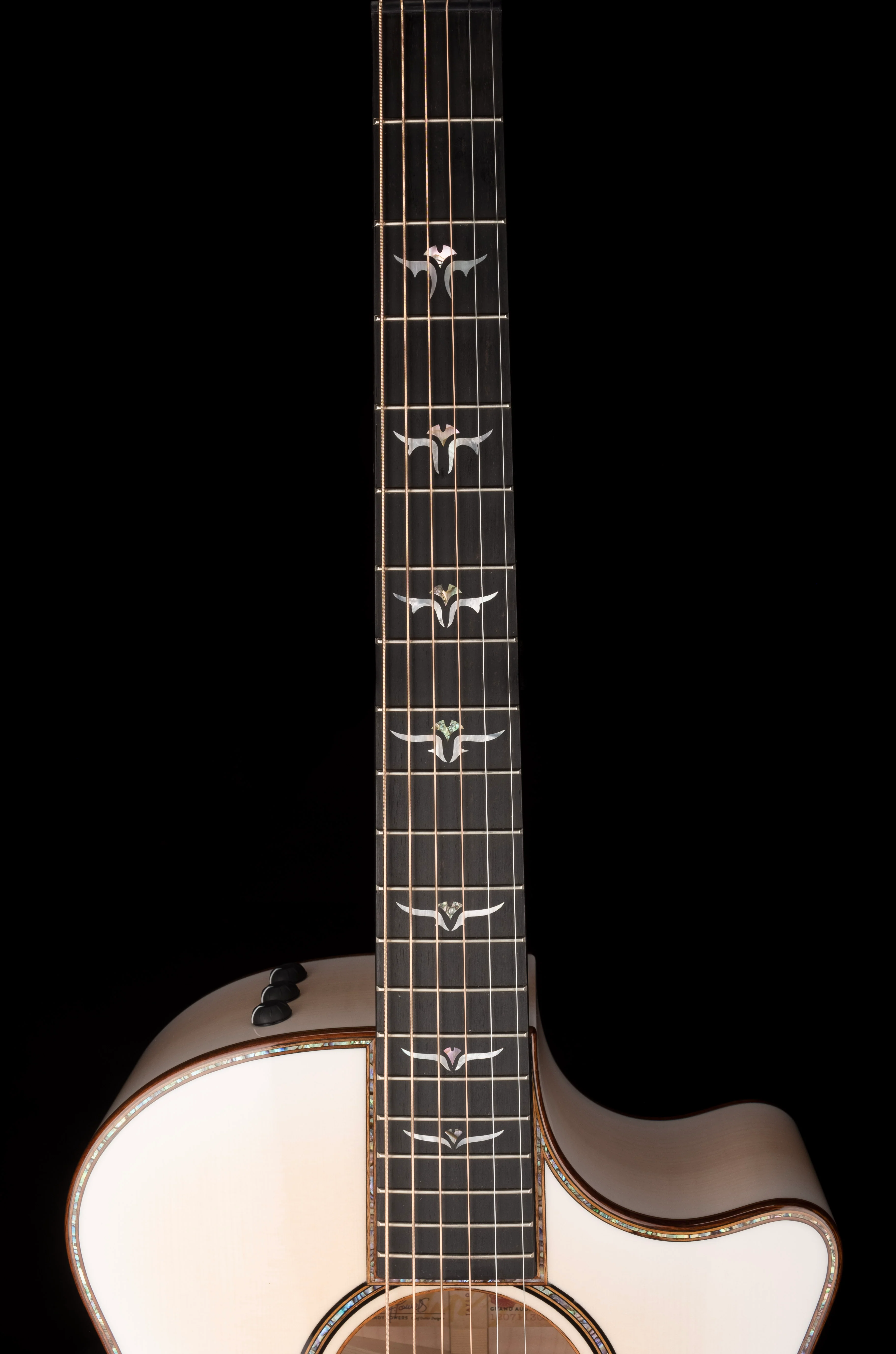 Used Taylor Custom Grand Auditorium C14ce Whitepearl Burst Catch Event # 22 With Case - Image 12