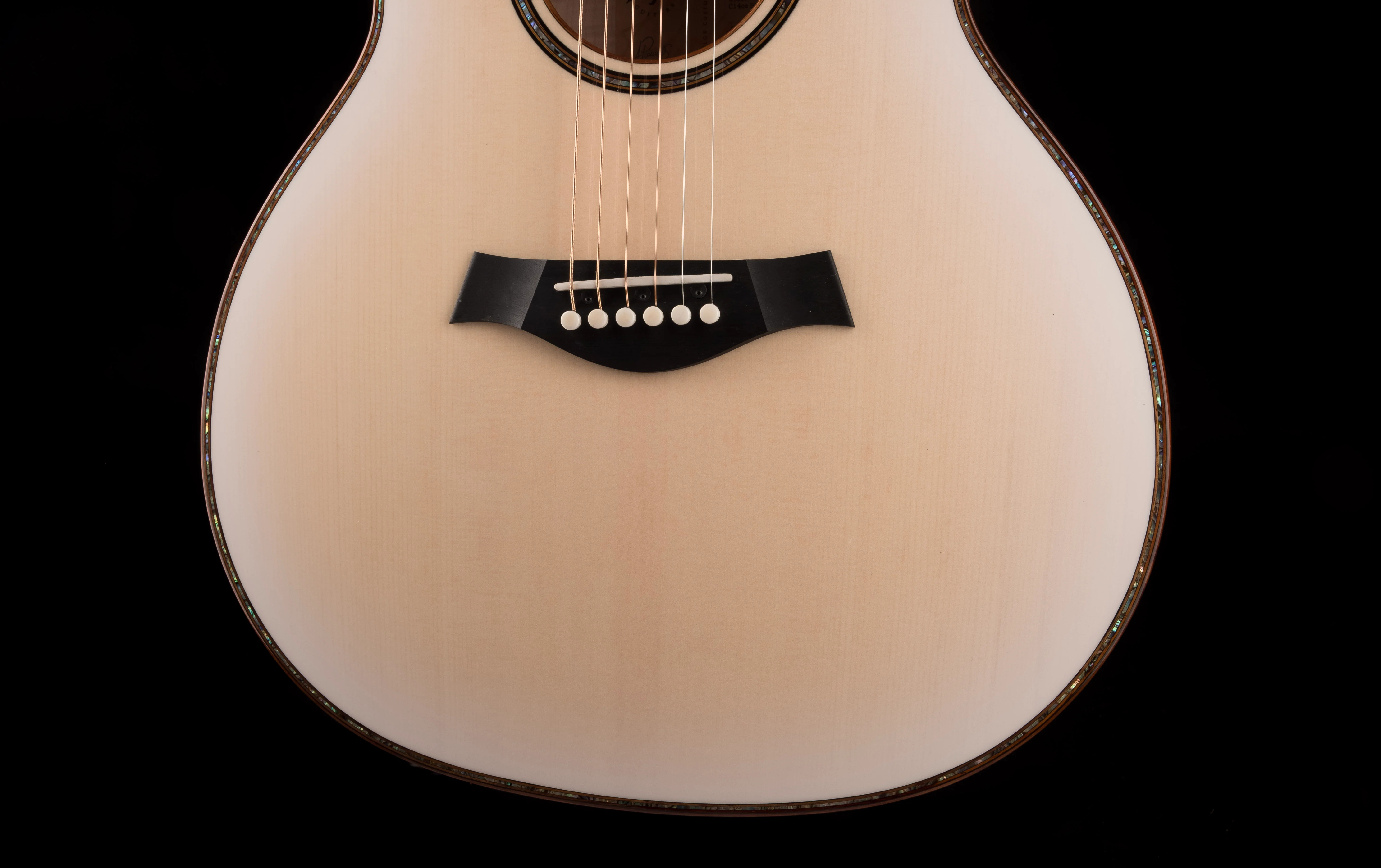 Used Taylor Custom Grand Auditorium C14ce Whitepearl Burst Catch Event # 22 With Case - Image 5