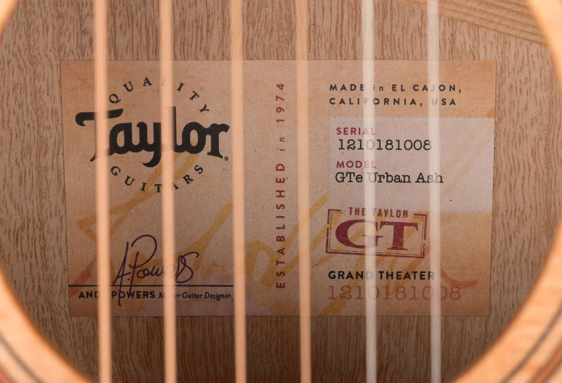 Used Taylor GTe Urban Ash Acoustic Electric Guitar With Aerocase - Image 11