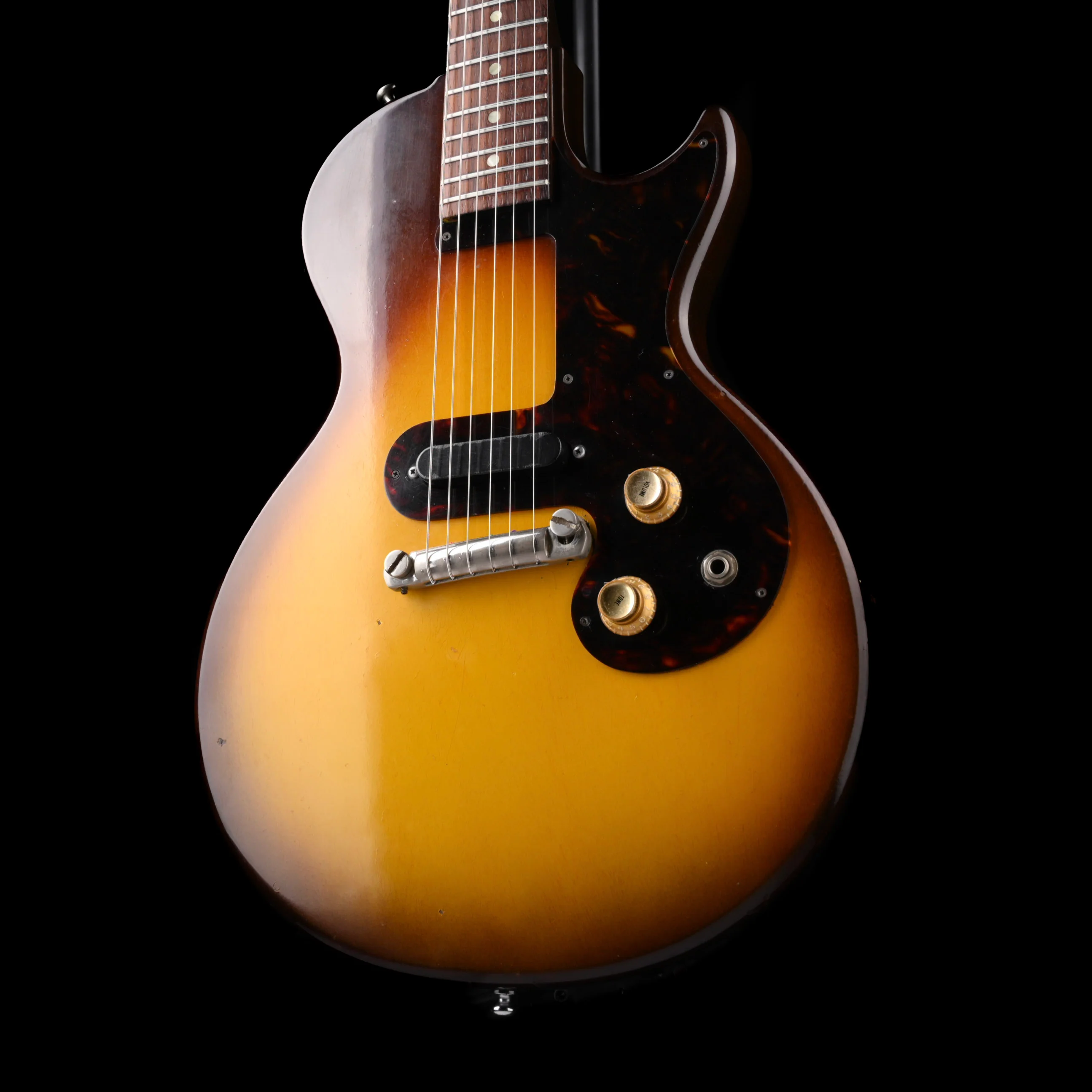 Vintage 1960 Epiphone Olympic Sunburst with Case - Image 3