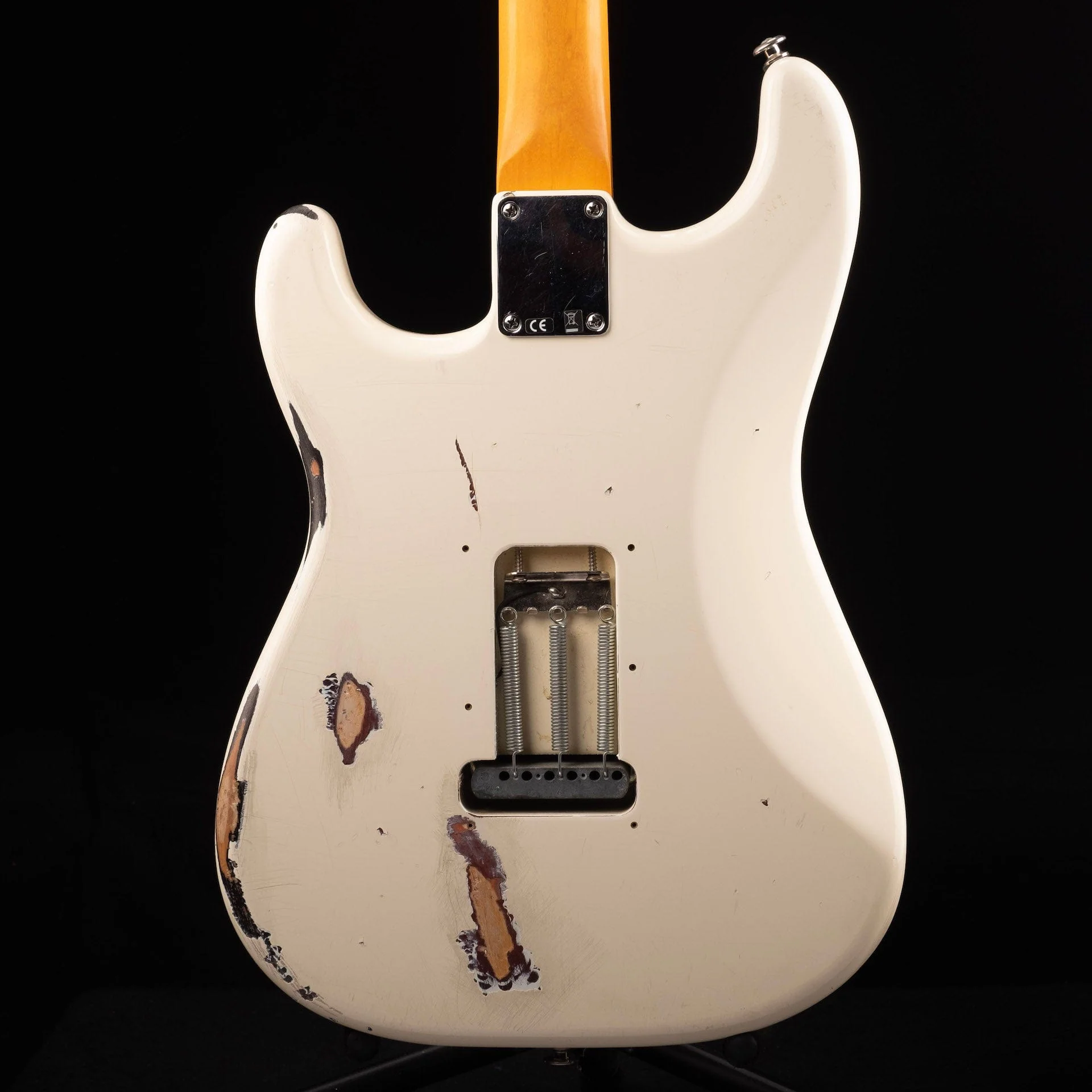Used Whipped Up Fender Partscaster Olympic White Over Copper Metallic with Bag - Image 7